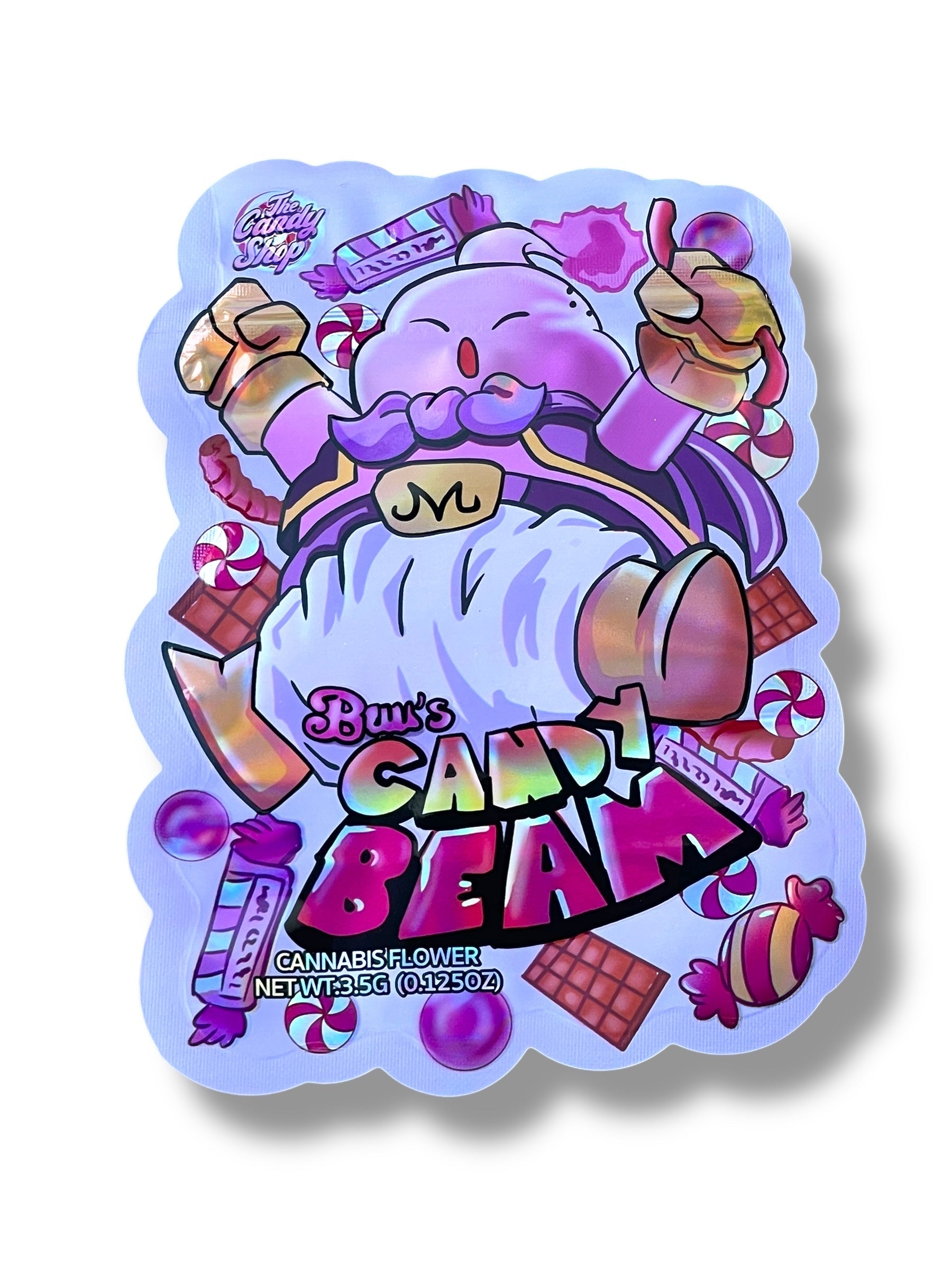 Candy Beam Mylar Bag 3.5g shape bag