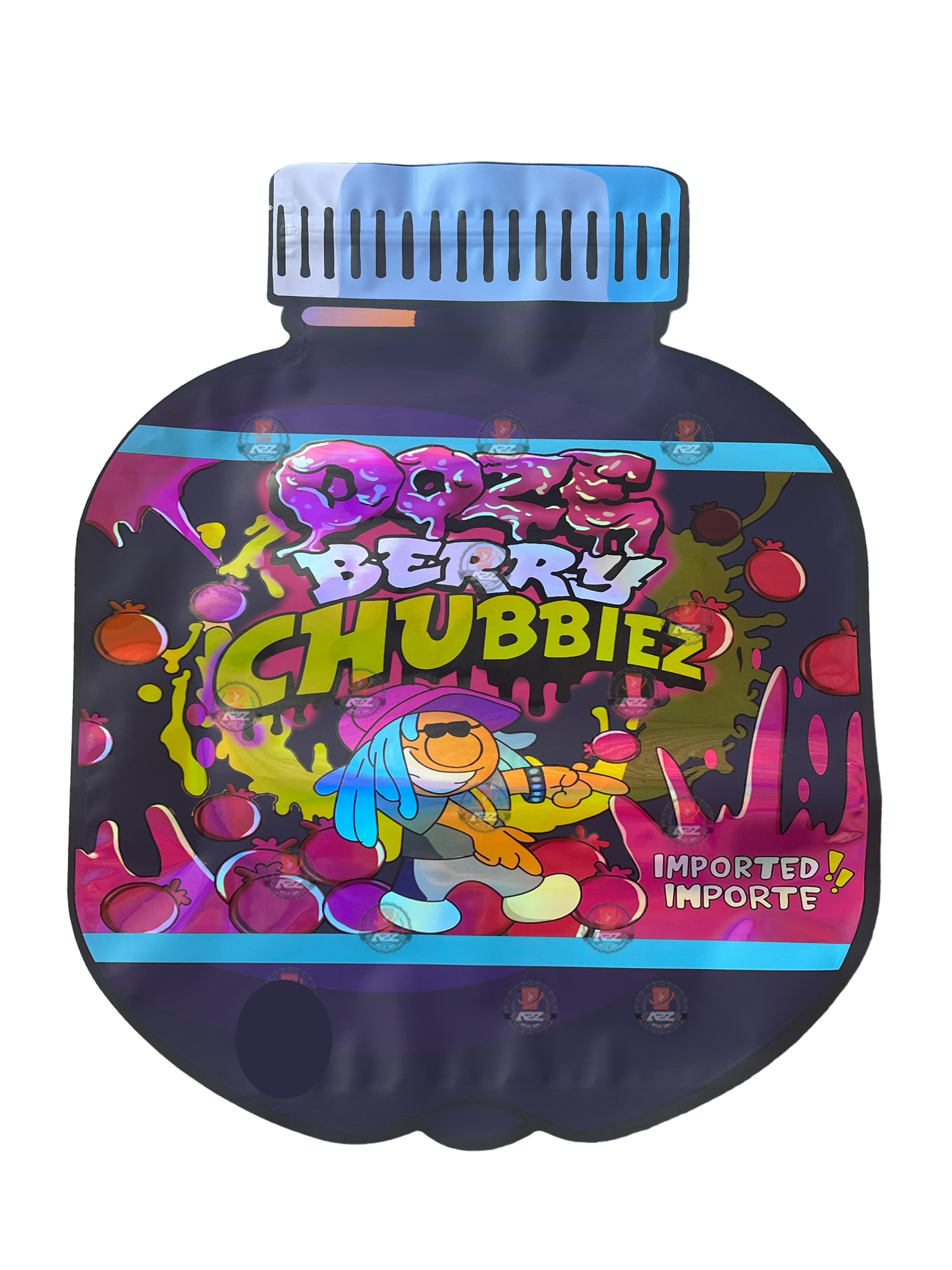 Oozw Berry Chubbiez Mylar Bag (Large) 1 LBS - 16OZ (454g) Pound Bag