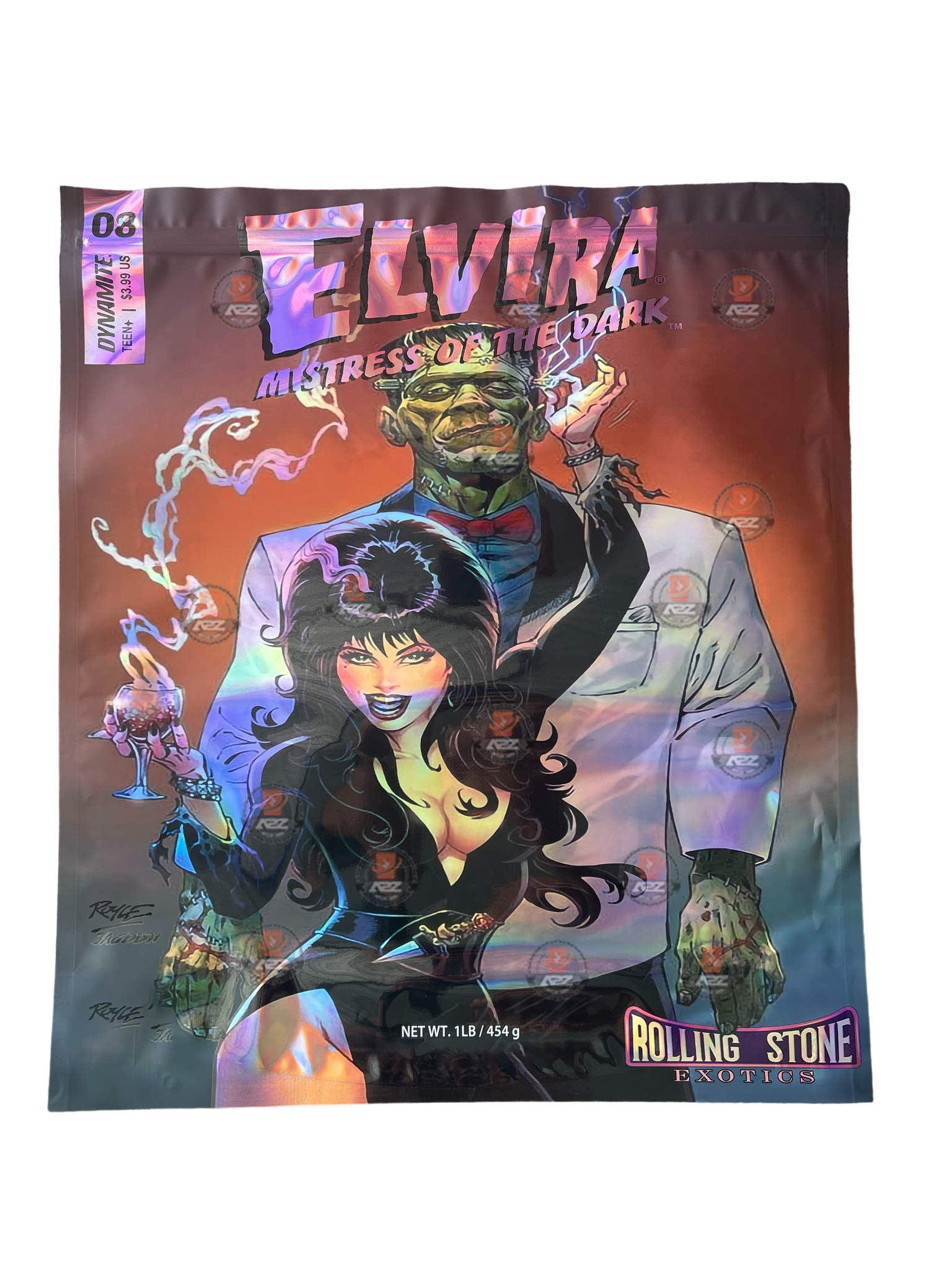 Elvira Mylar Bag (Large) 1 LBS - 16OZ (454g) Pound Bag Rolling Stone