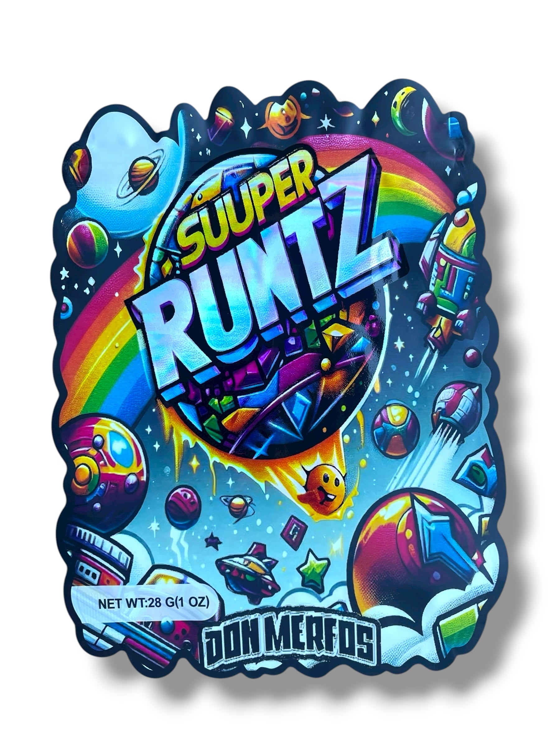 Super Runtz 1 OZ  28G Mylar empty Mylar bag 1 ounce (50 Count)
