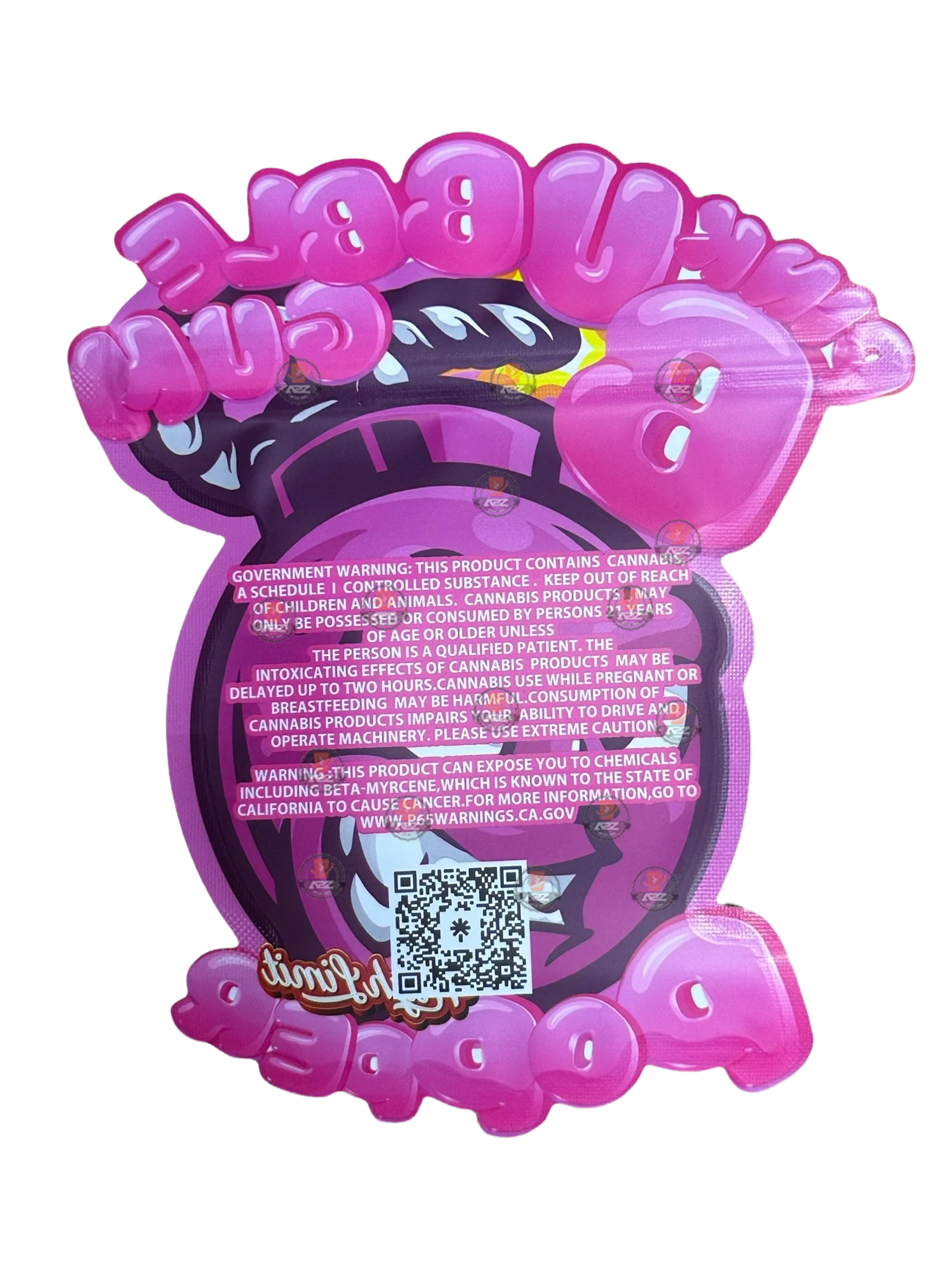 High Limit Pink Bubblegum Popper 3.5 grams Mylar Bag