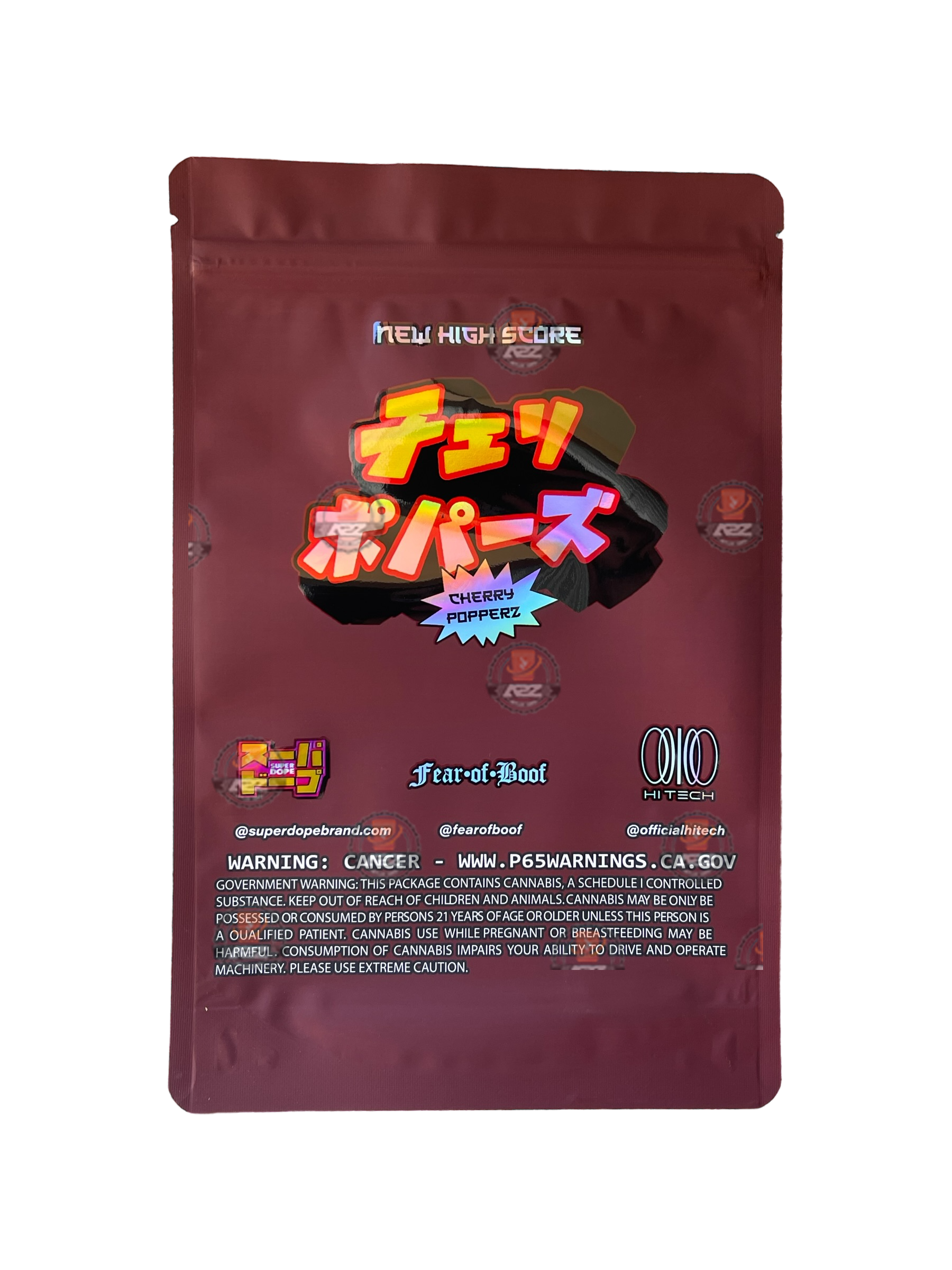 Super Dope - Cherry Poppers Mylar Bag 1 OZ 28G (50 Count)