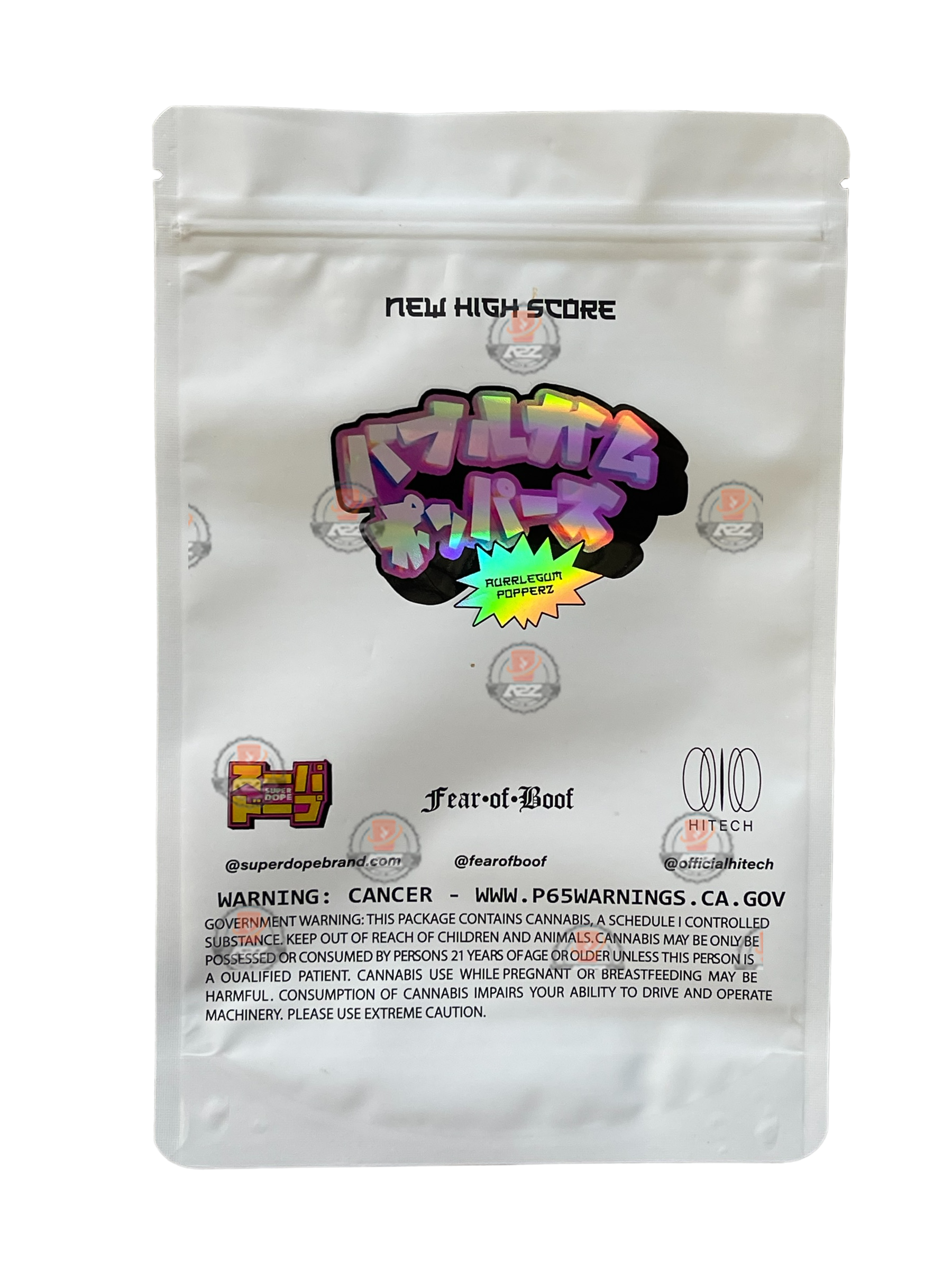 Super Dope - Bubblegum Poppers Mylar Bag 1 OZ 28G (50 Count)