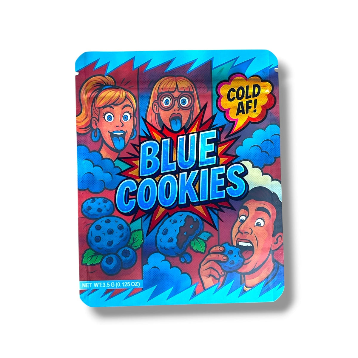 Blue Cookies 3.5g Mylar Bags-Packaging only
