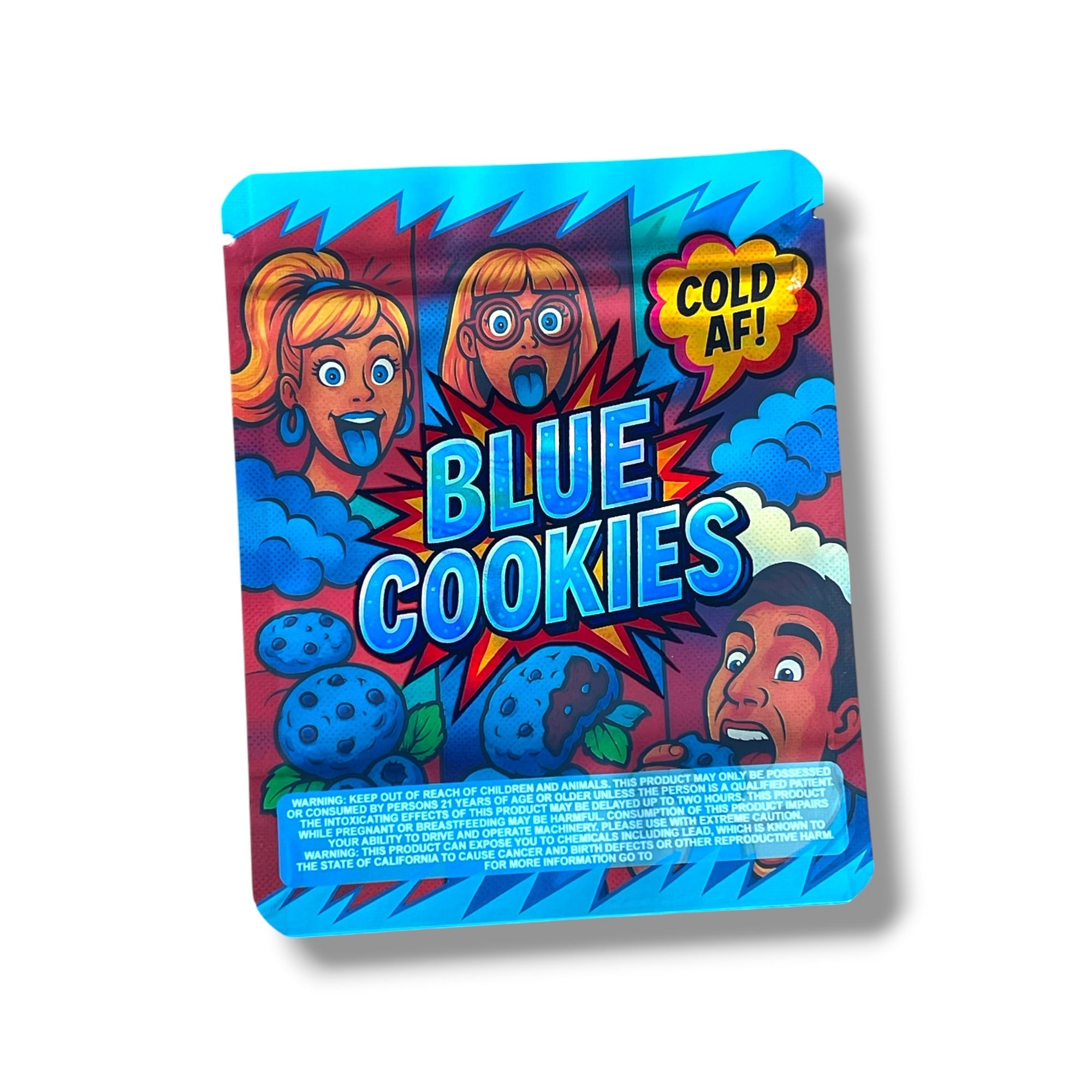 Blue Cookies 3.5g Mylar Bags-Packaging only