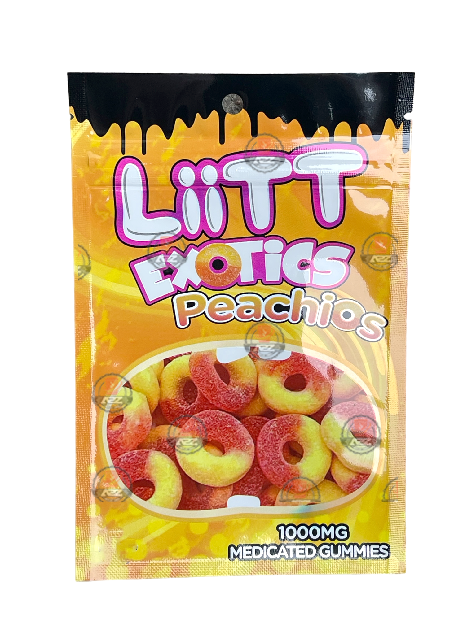 Liitt Exotics Peachios 3.5g Mylar Bag 1000MG (Packaging Only)