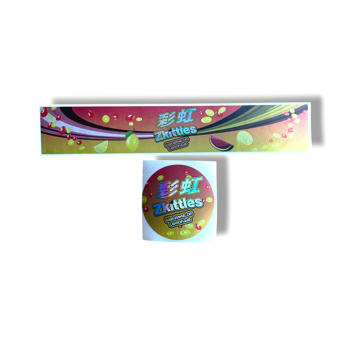 Zkittles Watermelon Lemonade Glass Jar Stickers 3.5g Holographic stickers