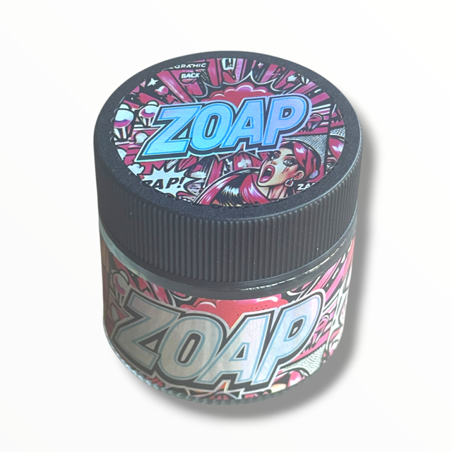 Zoap 3.5g Glass Jars with Holographic Stickers