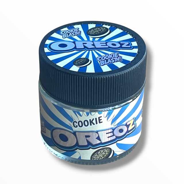 Oreoz Cookie3.5g Glass Jars with Holographic Stickers