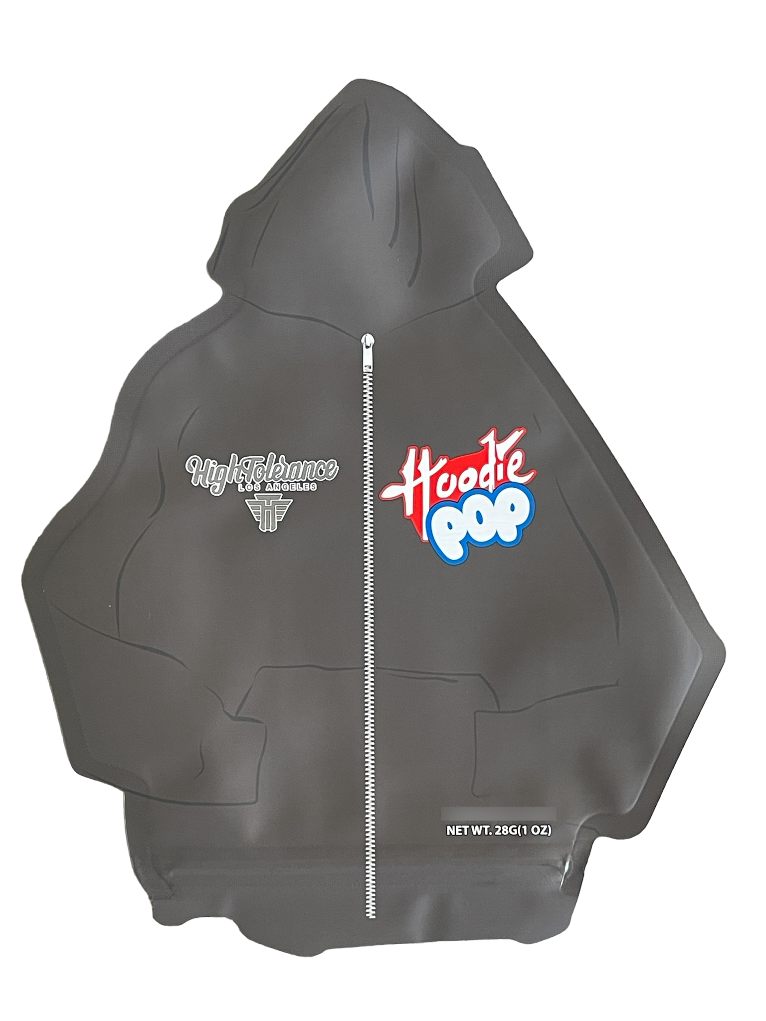 Hoodie Pop Mylar Bag 1 OZ 28G (50 Count) High Tolerance