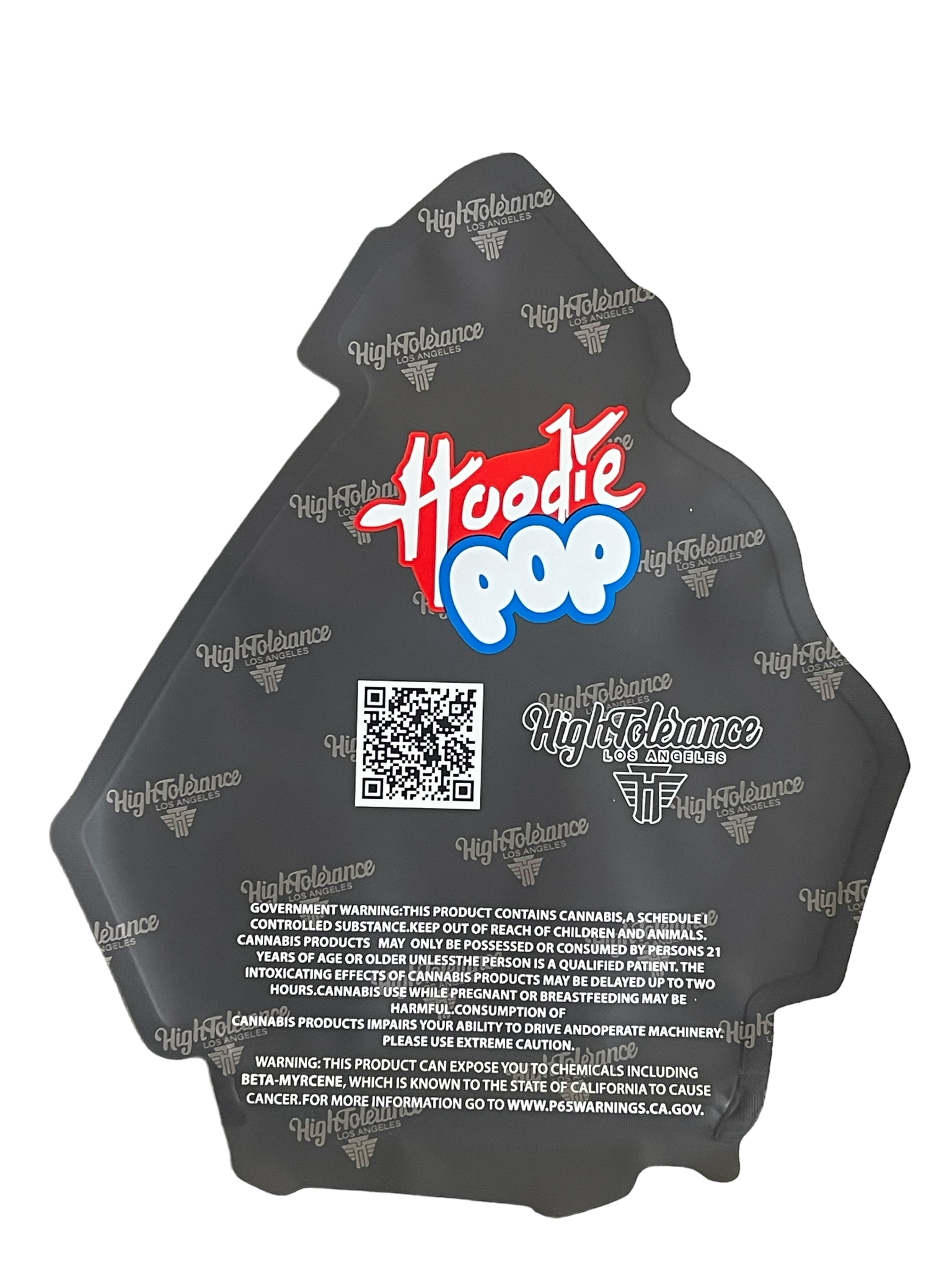 Hoodie Pop Mylar Bag 1 OZ 28G (50 Count) High Tolerance