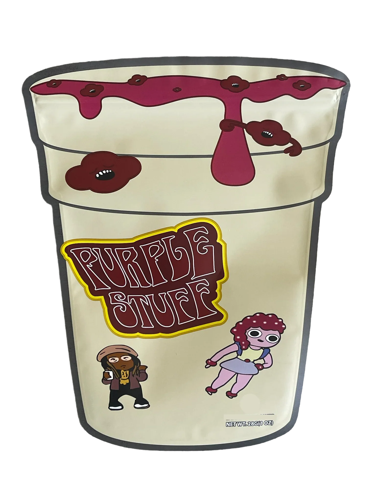 Purple Stuff Mylar Bag 1 OZ 28G (50 Count) - Black Unicorn Hub