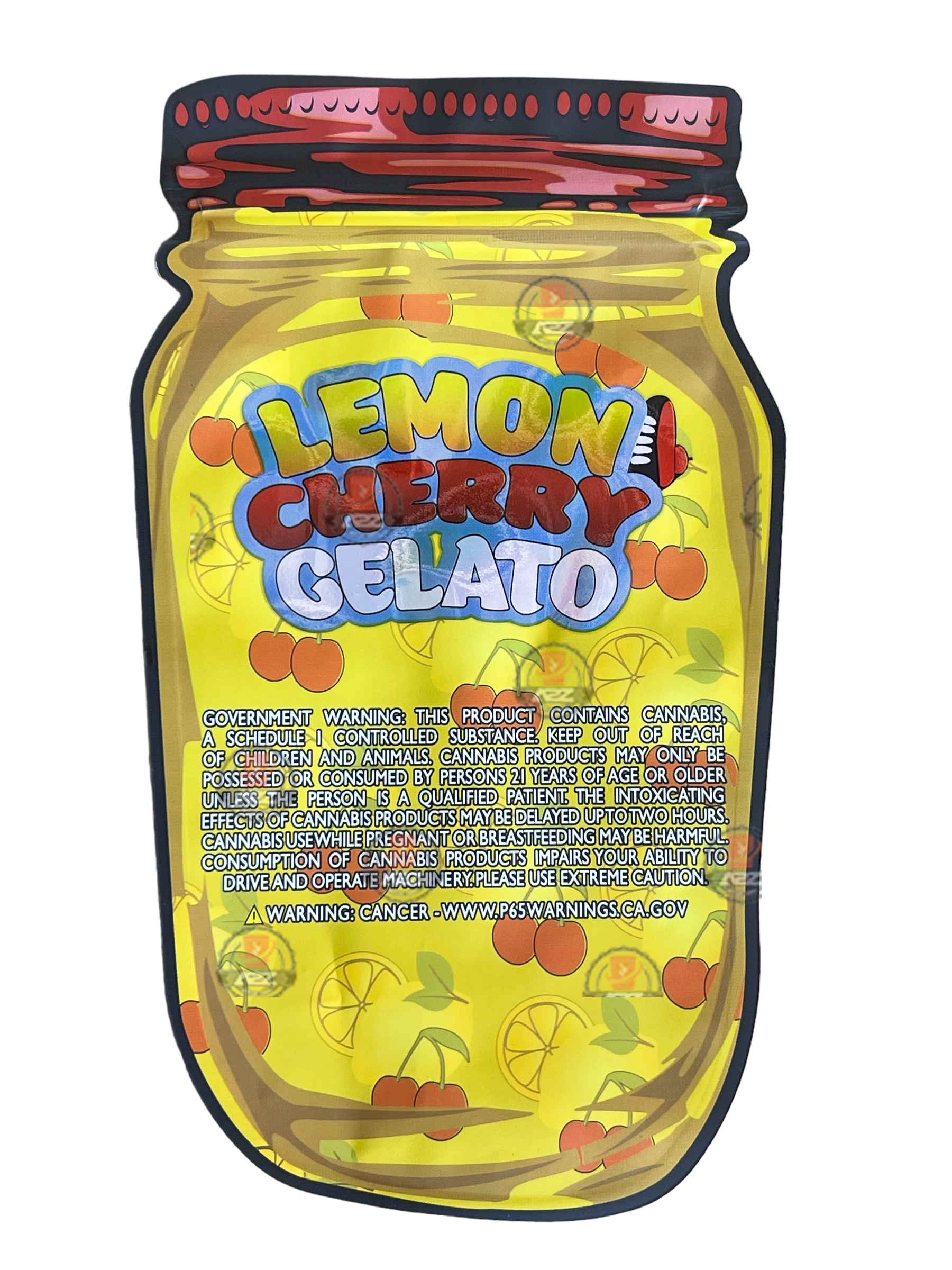 Lemon Cherry Gelato Mylar Bag- Rosin Gummies (Packaging Only)