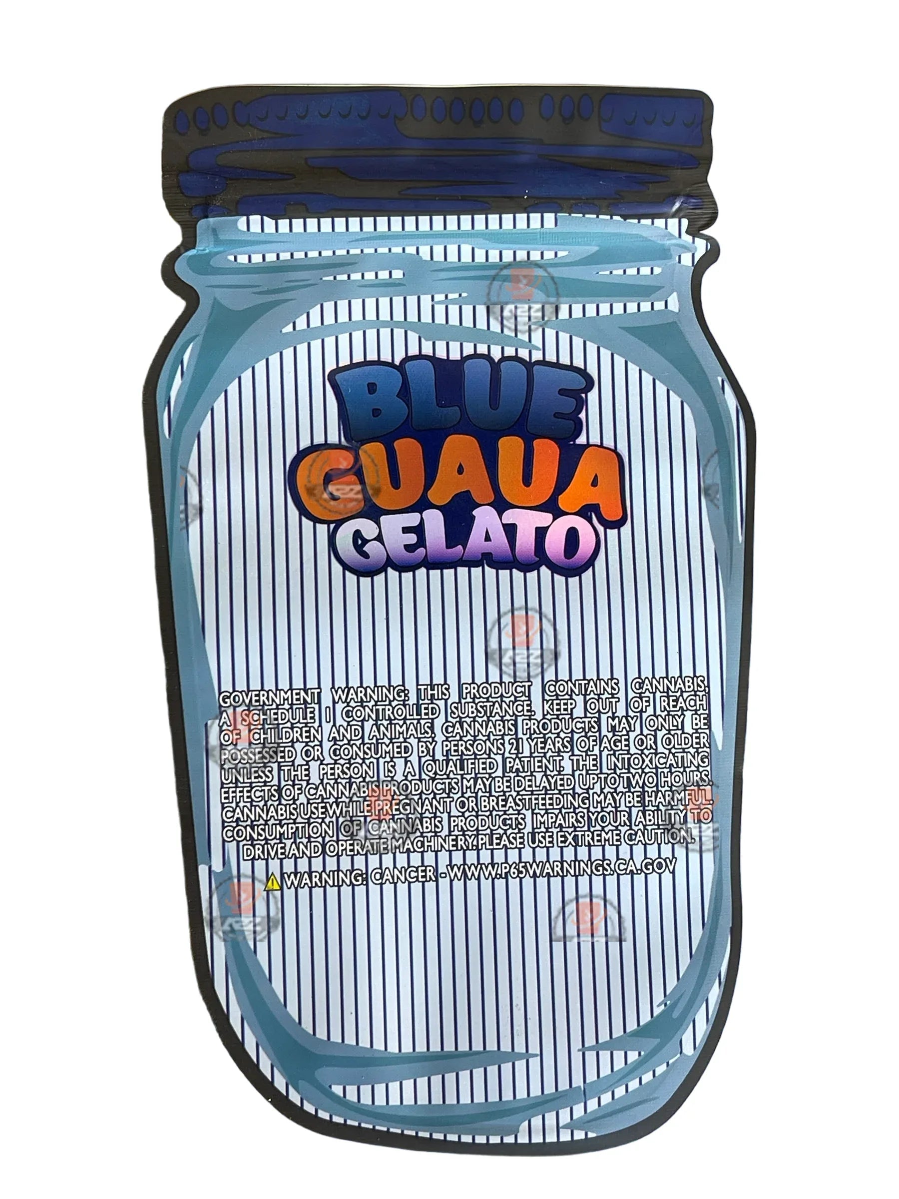 Blue Guava Gelato Mylar Bags- Rosin Gummies (Packaging Only) - Black Unicorn Hub