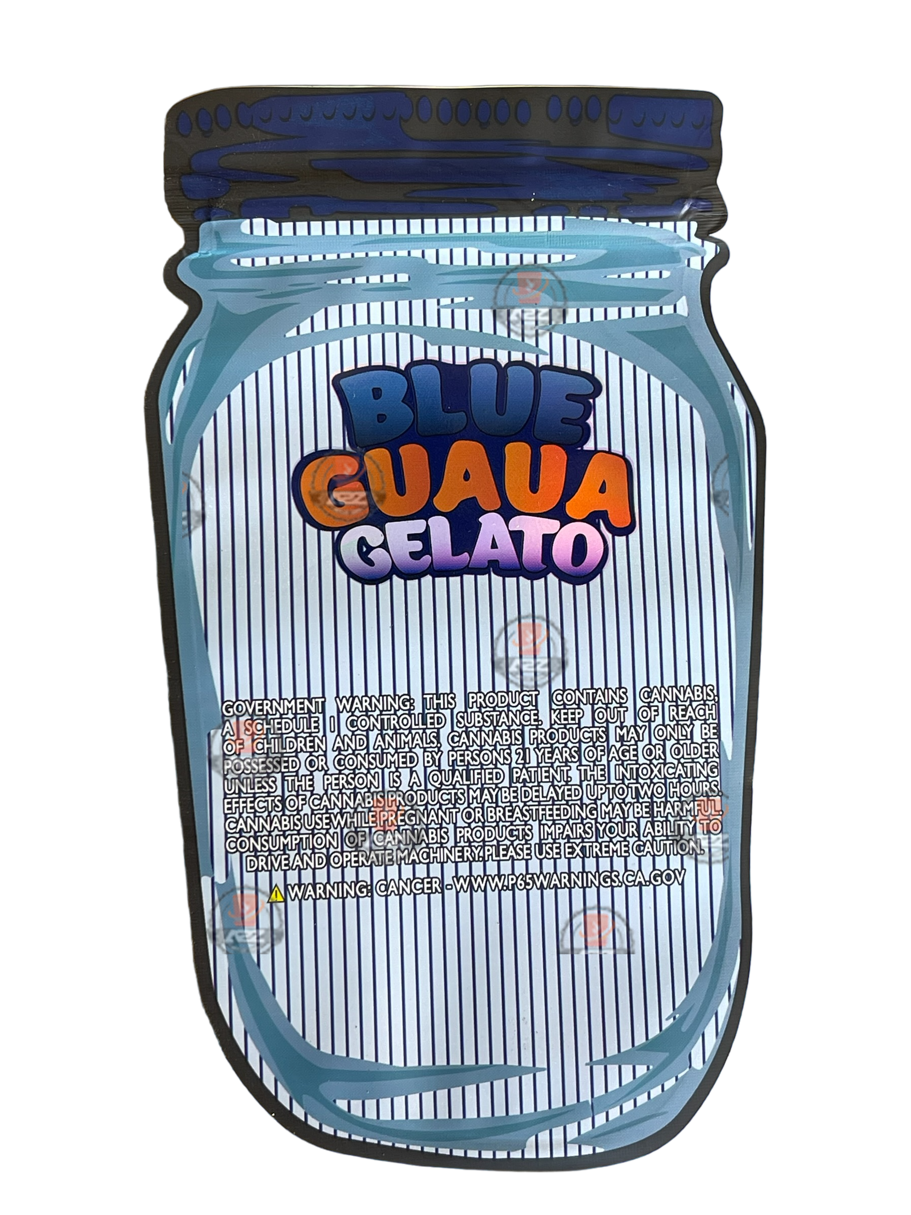 Blue Guava Gelato Mylar Bags- Rosin Gummies (Packaging Only)