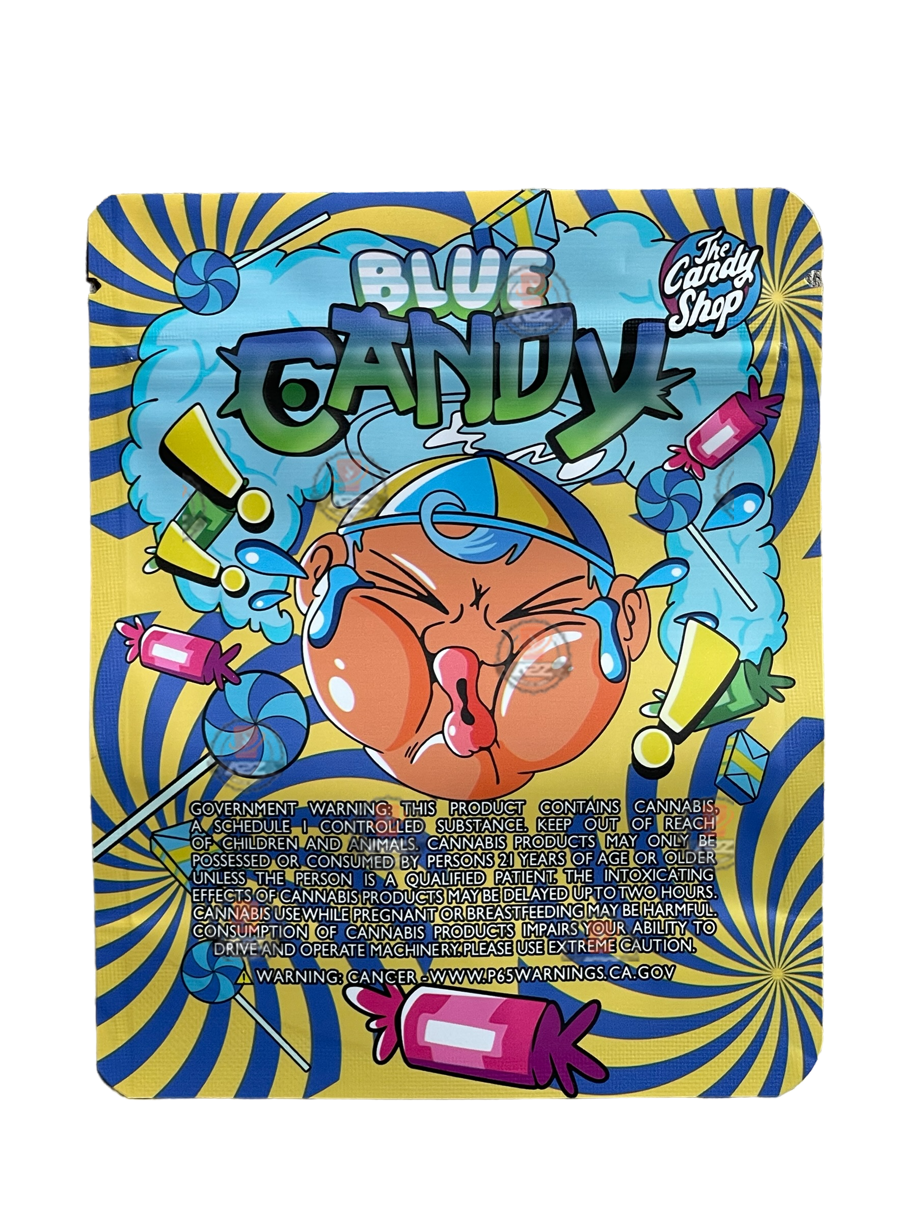 Blue Candy Popz Mylar Bags 3.5g The Candy Shop