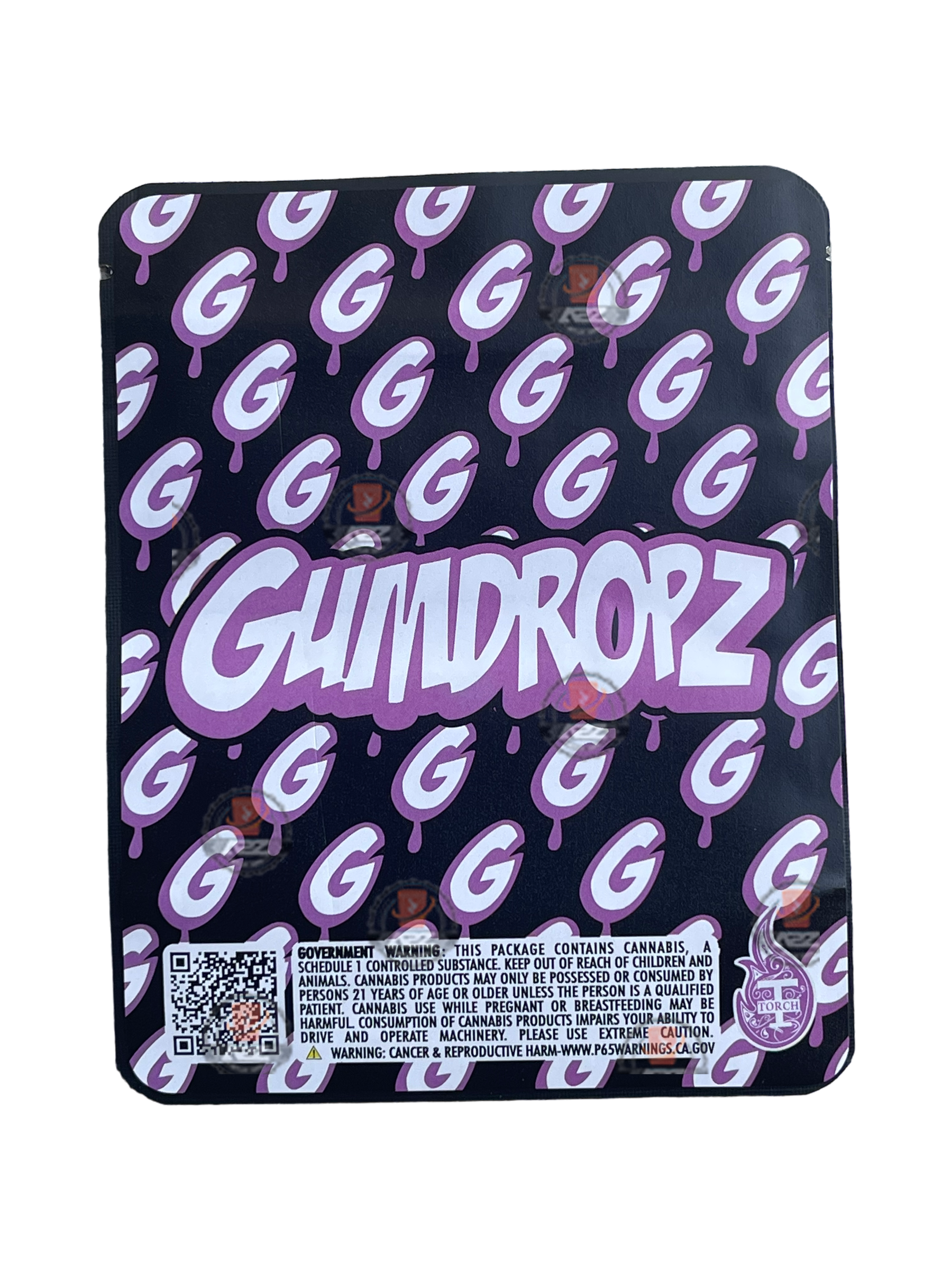 Sprinklez Gumdropz Island Punch Mylar Bags 3.5g Sticker base Bag -With stickers and labels