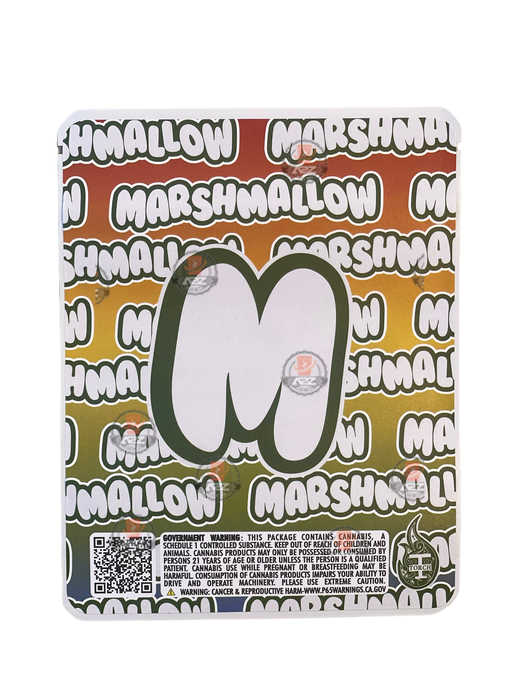 Sprinklez Funfetti Marshmallow Mylar Bags 3.5g Sticker base Bag -With stickers and labels