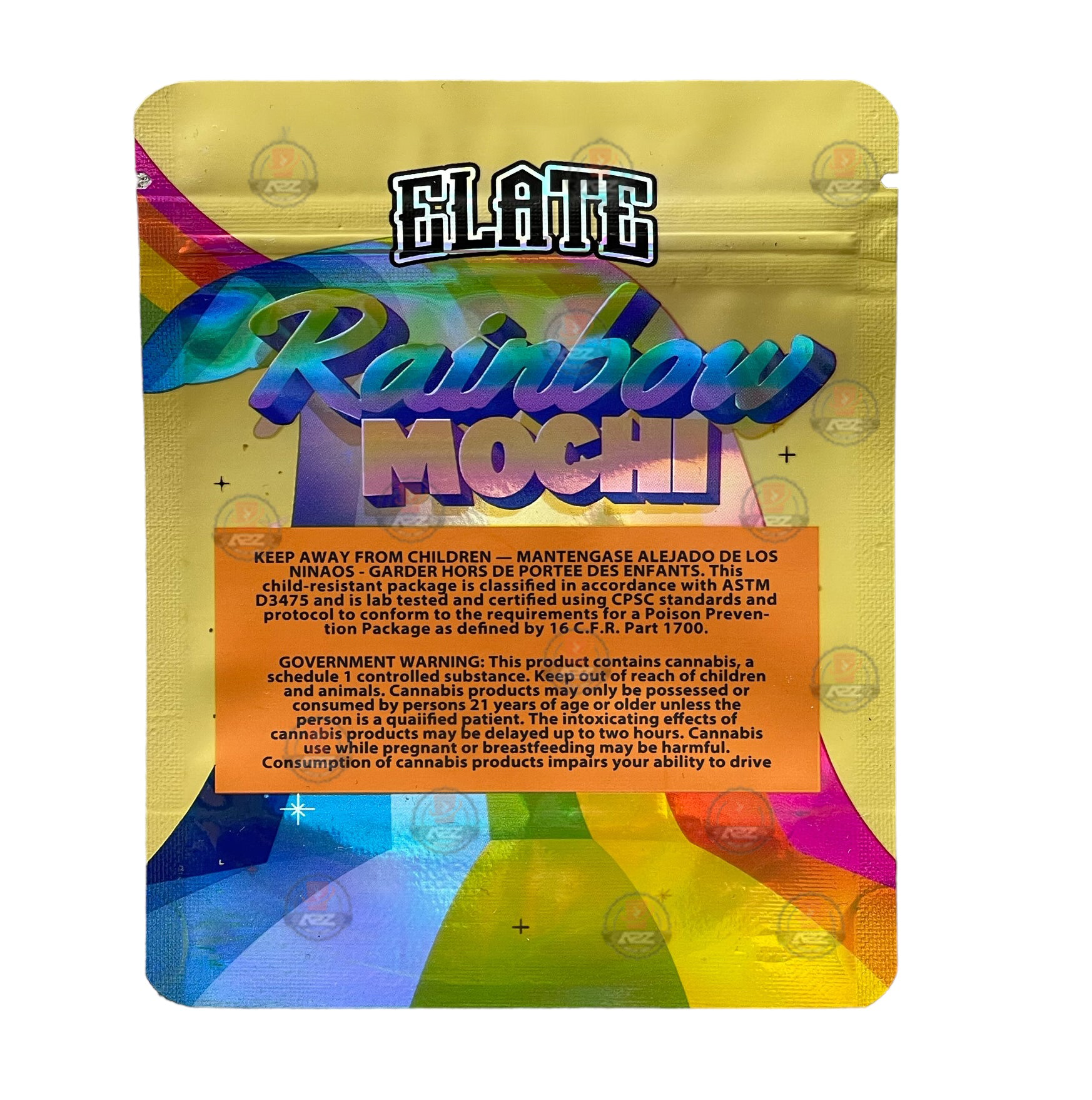 Rainbow Mochi Mylar bag 3.5g Holographic Elate