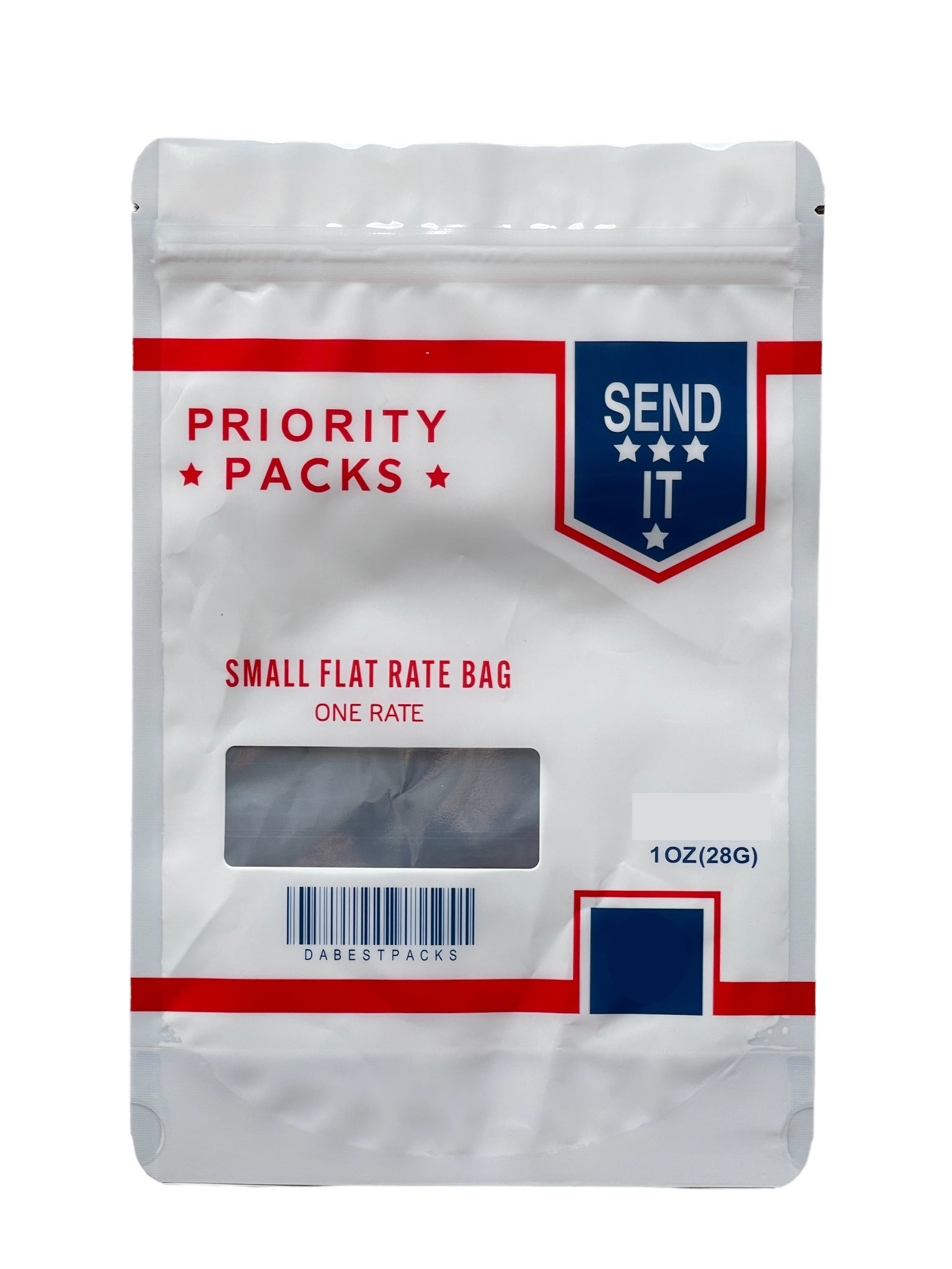 USPS Priority Mylar Bag 1 OZ 28G (50 Count) With Window