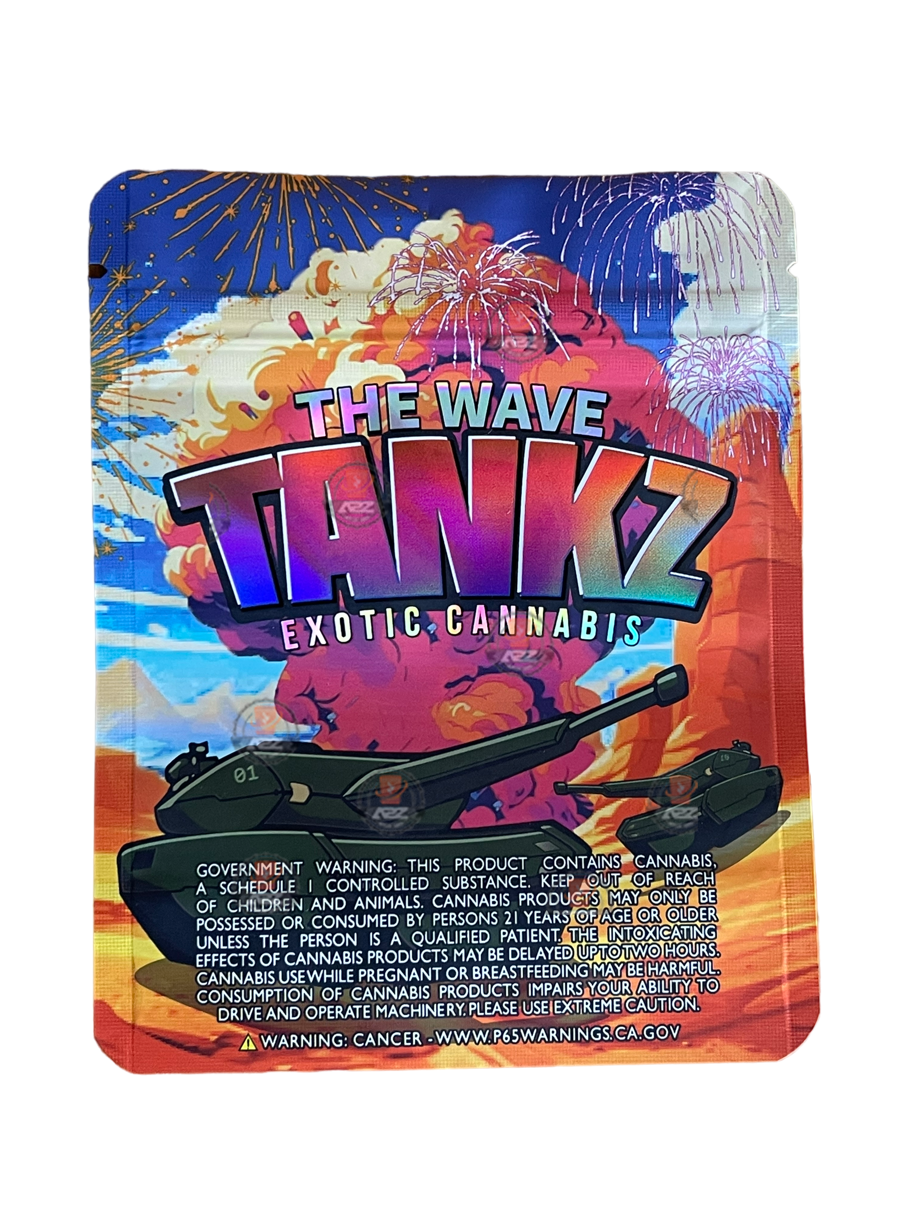 Tanks Mylar Bags 3.5g The Wave