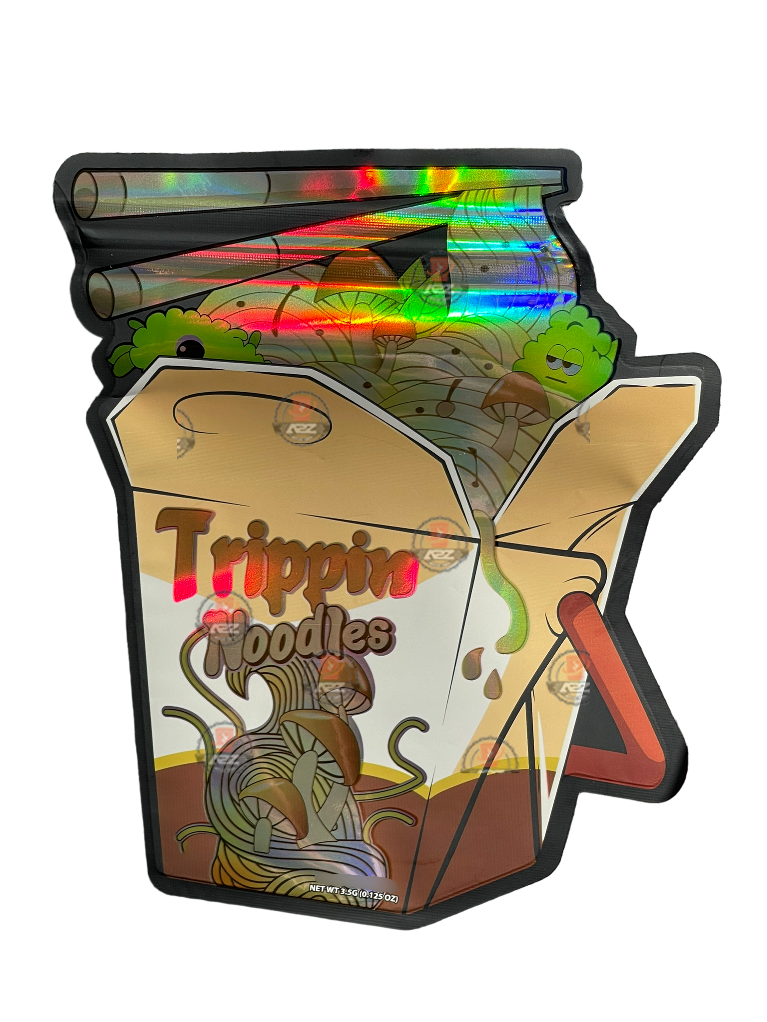 Trippin Noodles 3.5 grams Juice Box Mylar Bag Holographic