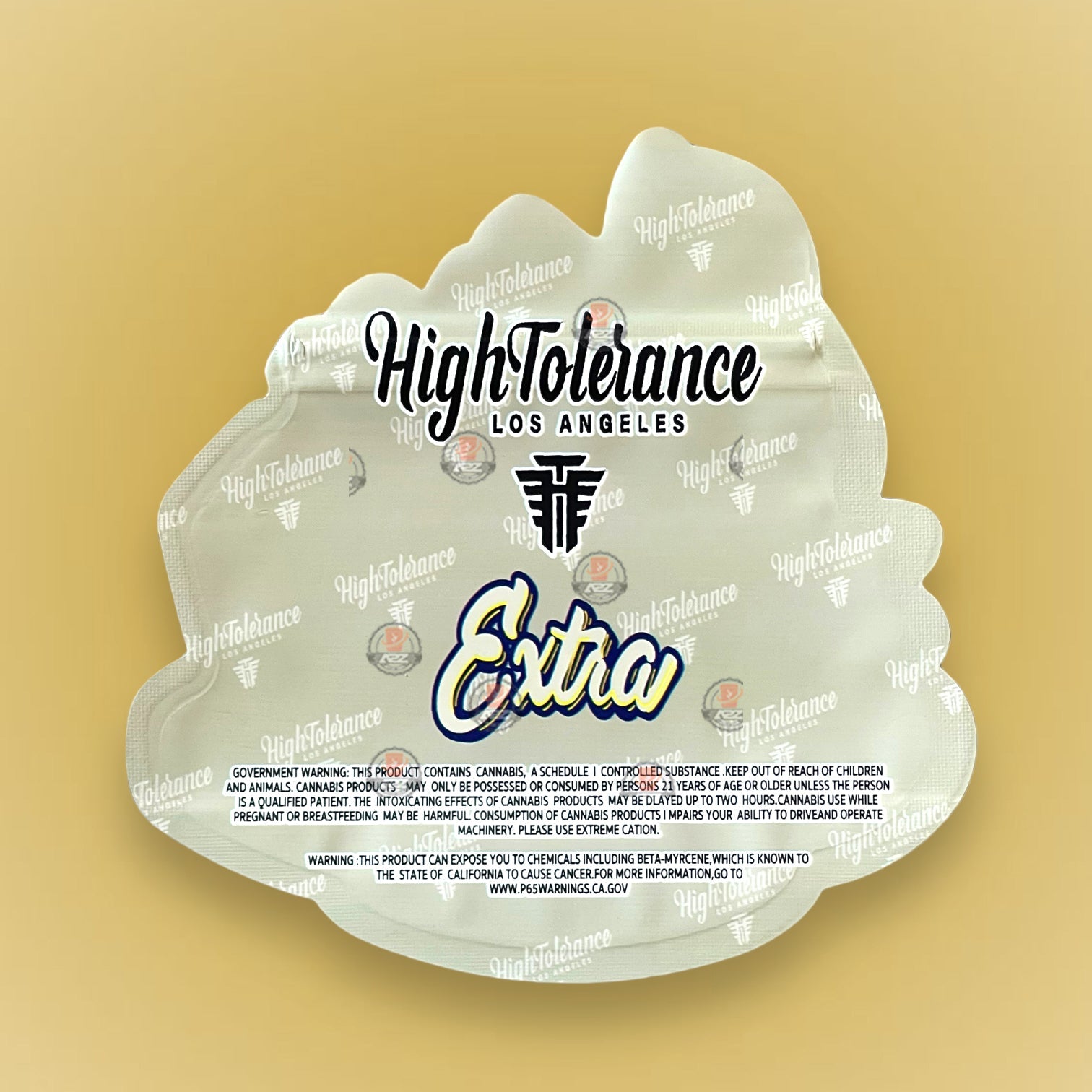 High Tolerance Extra Butta 3.5G Mylar Bags Cut Out-Holographic