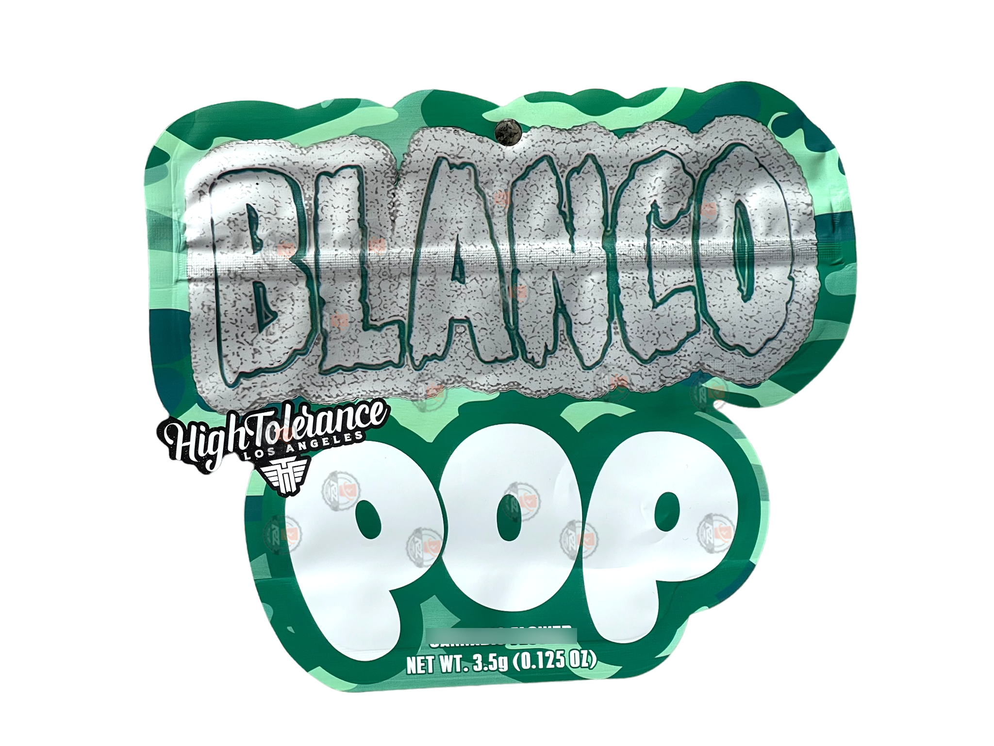 Blanco POP 3.5g Mylar Bag Cut Out High Tolerance
