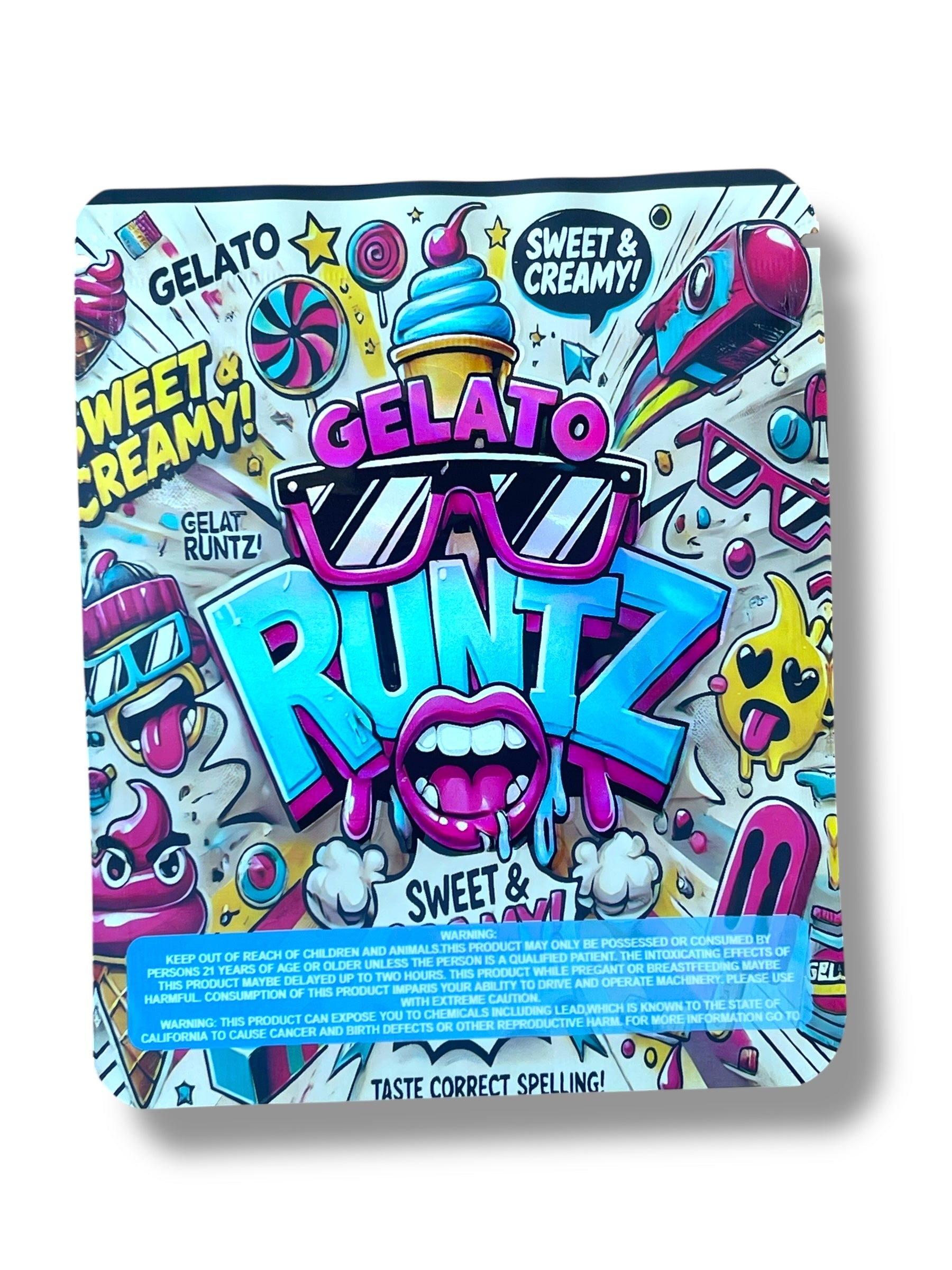 Gelato Runtz 3.5g Mylar Bag- Packaging Only