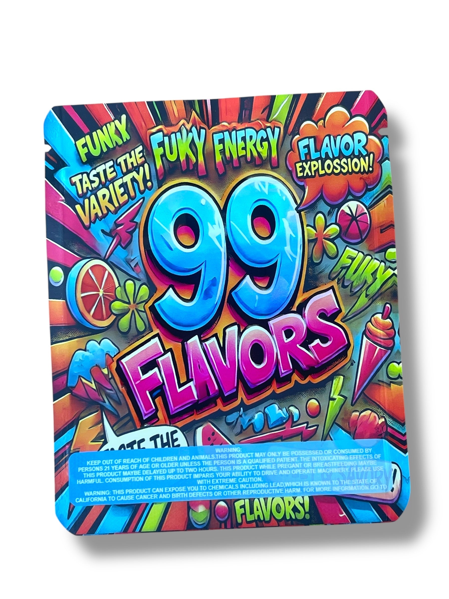 99 Flavors 3.5g Mylar Bag- Packaging Only