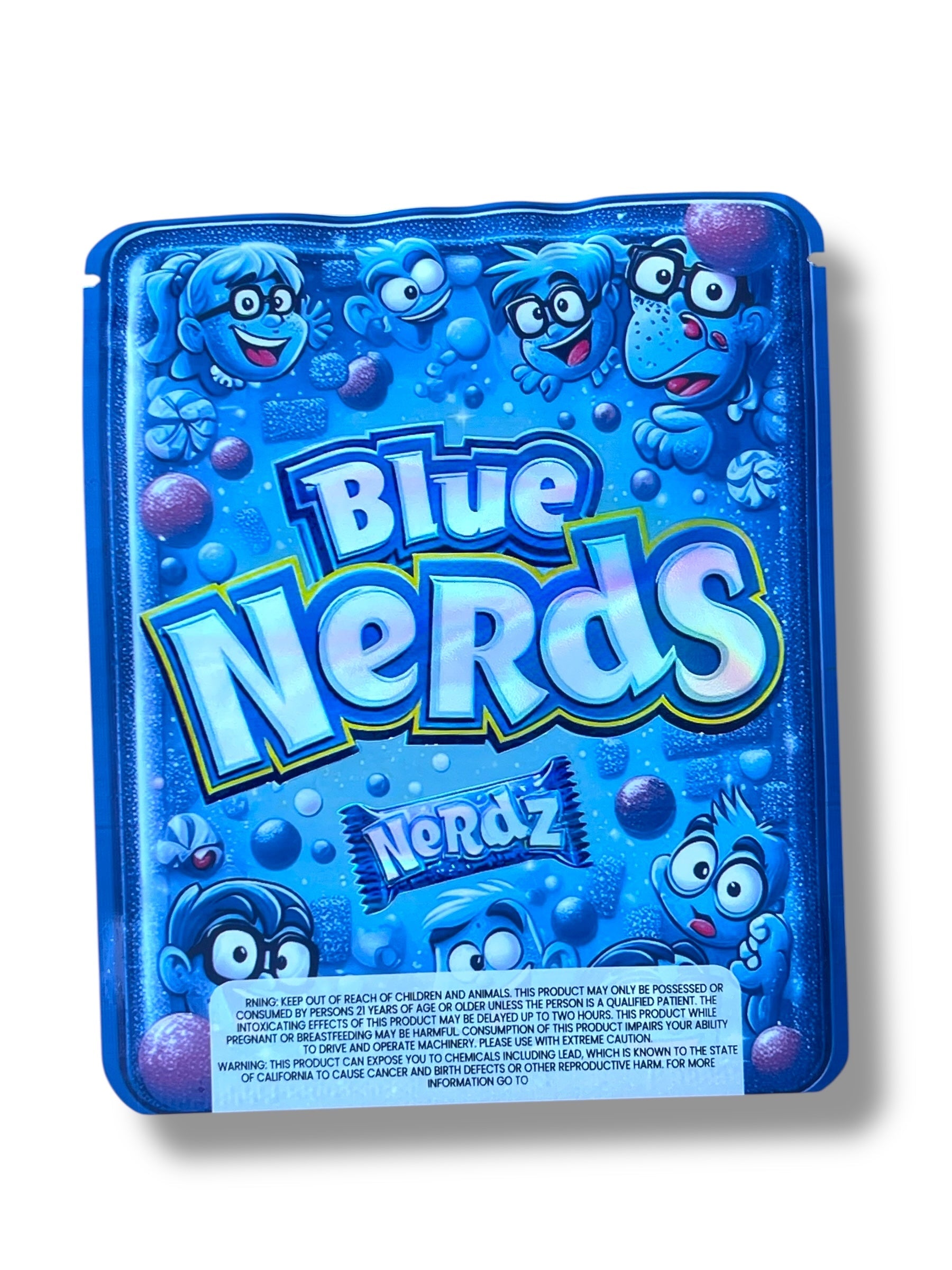 Blue Nerds 3.5g Mylar Bag- Packaging Only