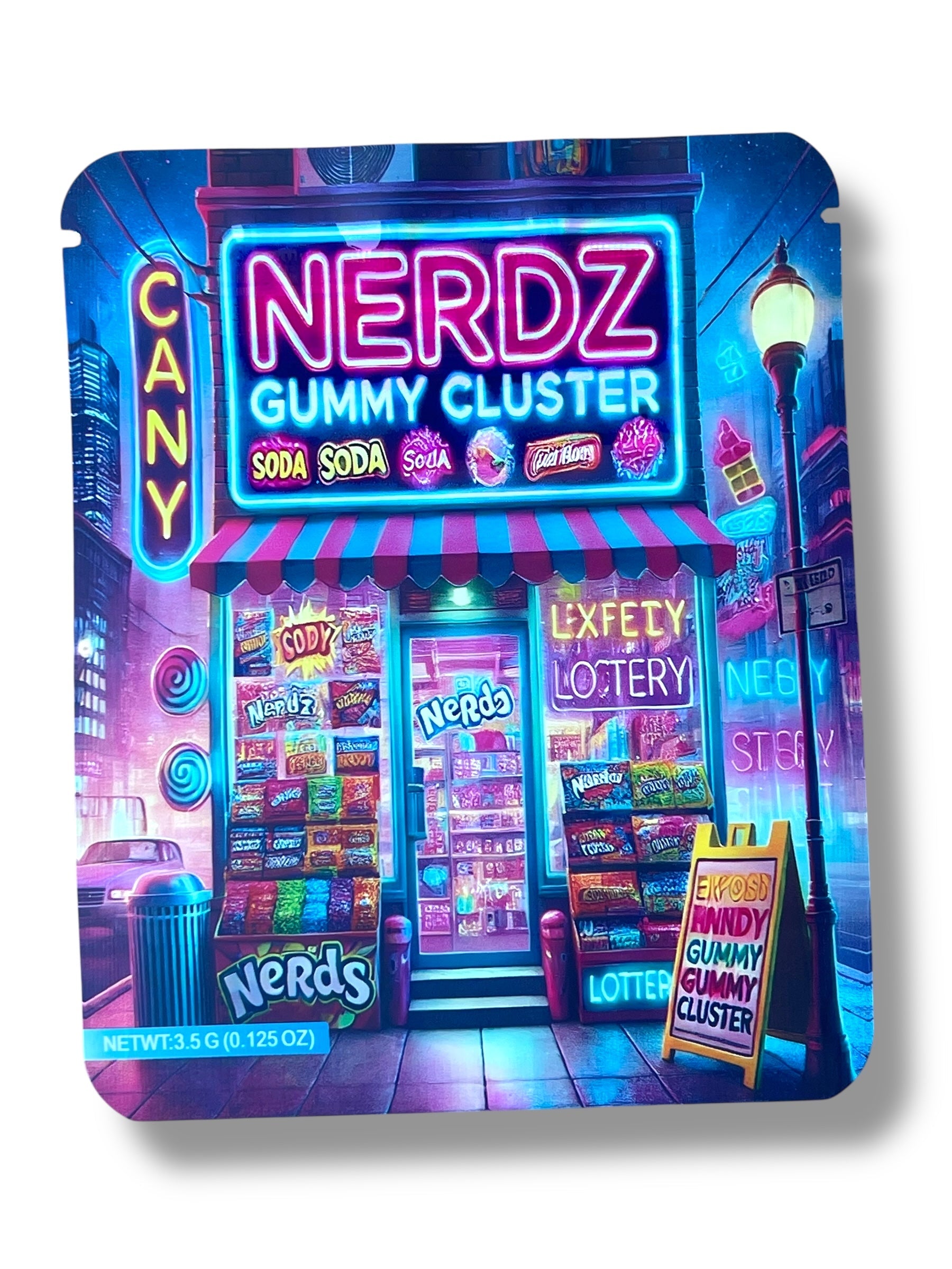 Nerdz Gummy Cluster 3.5g Mylar Bag- Packaging Only