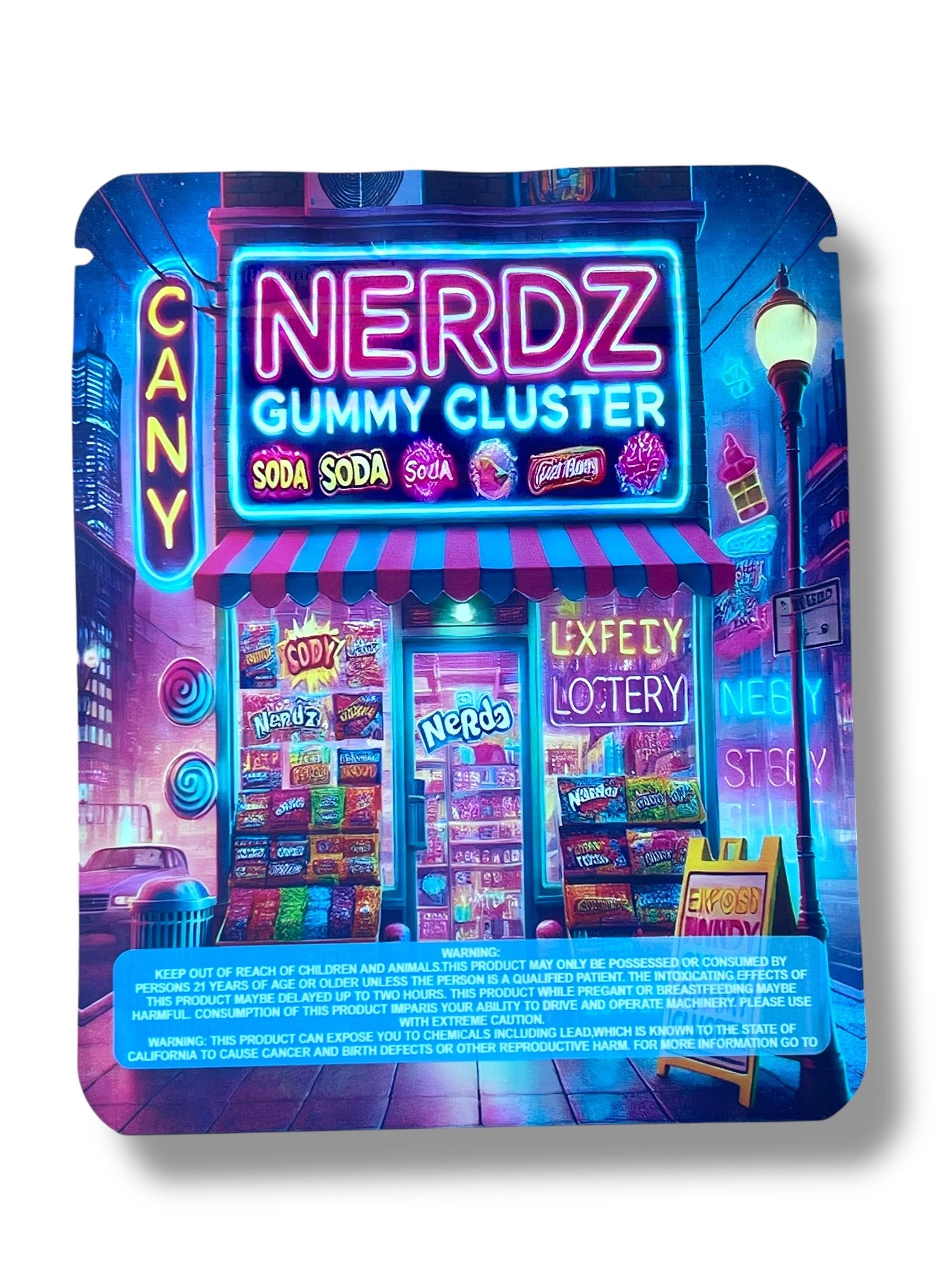 Nerdz Gummy Cluster 3.5g Mylar Bag- Packaging Only