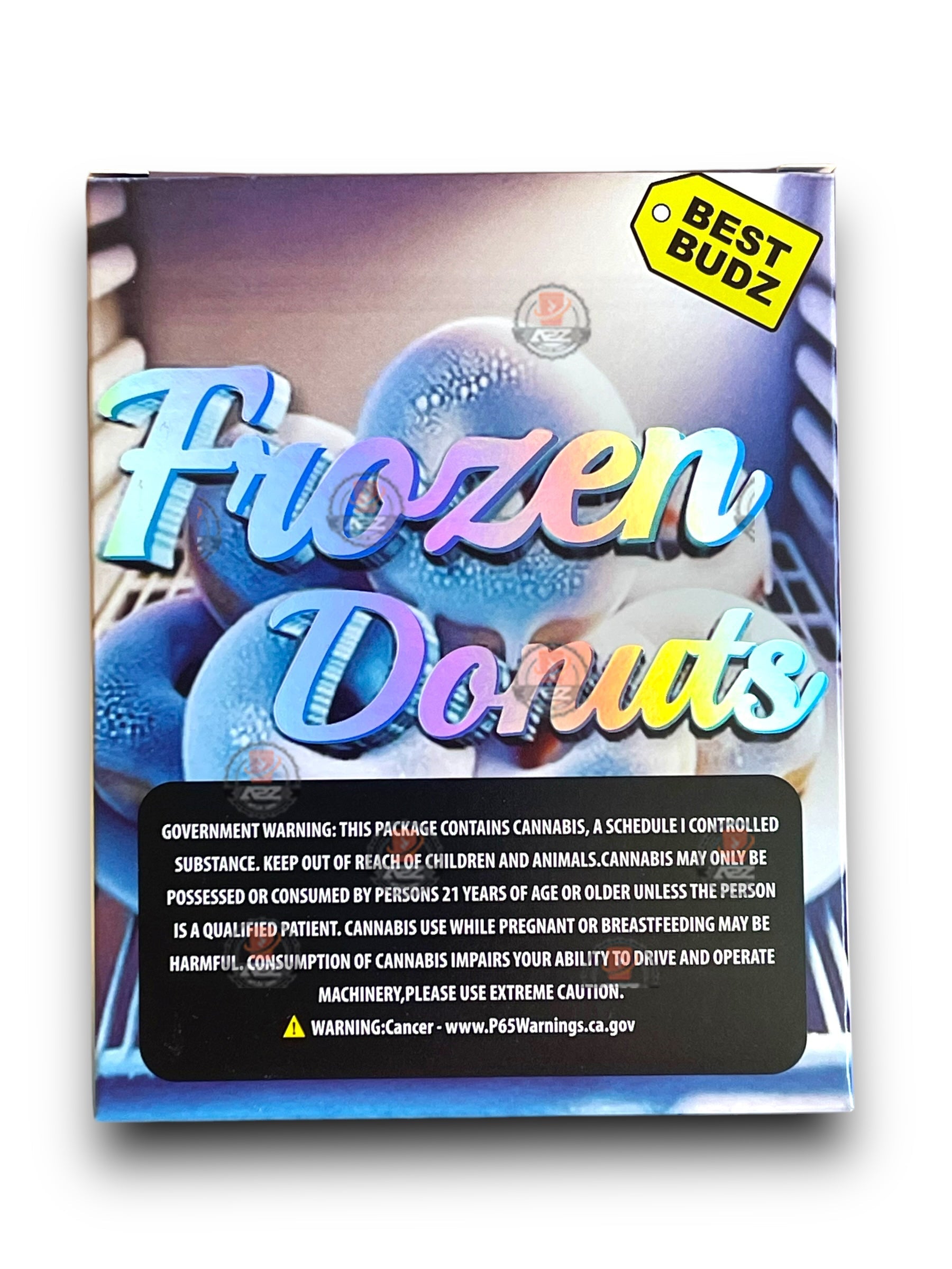 Best Budz Frozen Donuts Mylar Bags with Boxes 3.5g Box Packaging Holographic