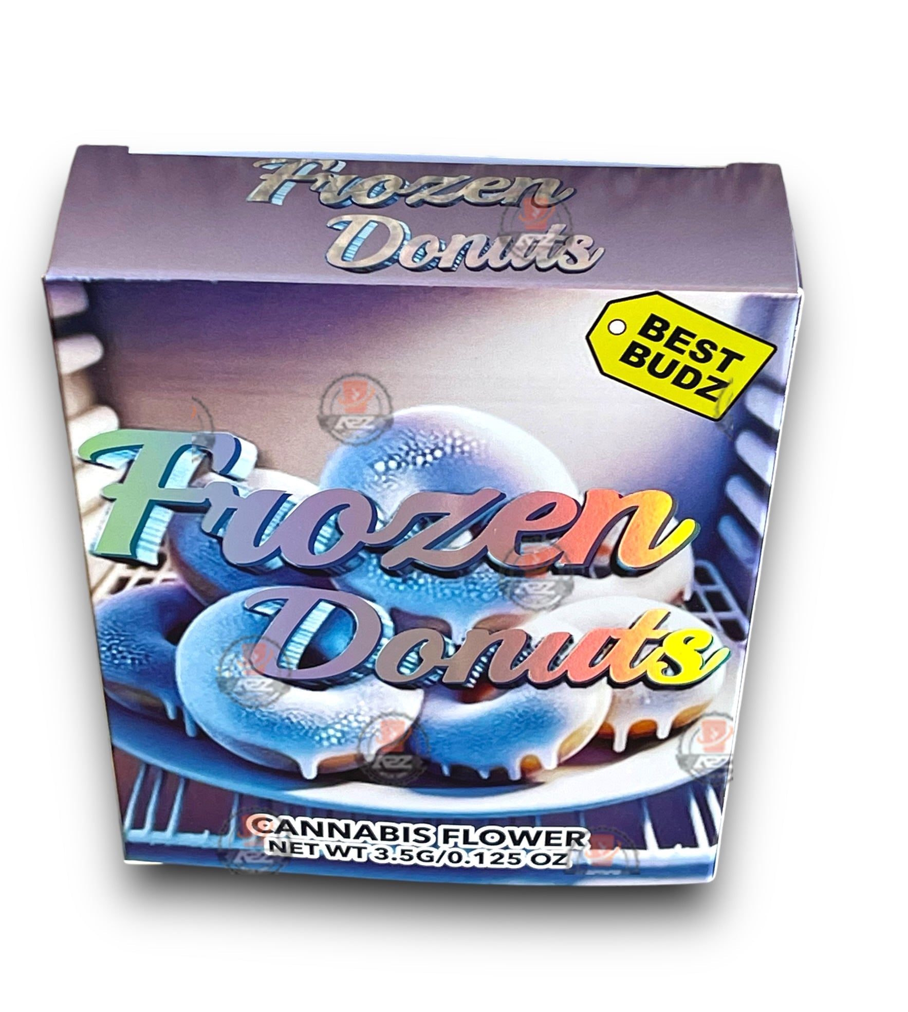 Best Budz Frozen Donuts Mylar Bags with Boxes 3.5g Box Packaging Holographic