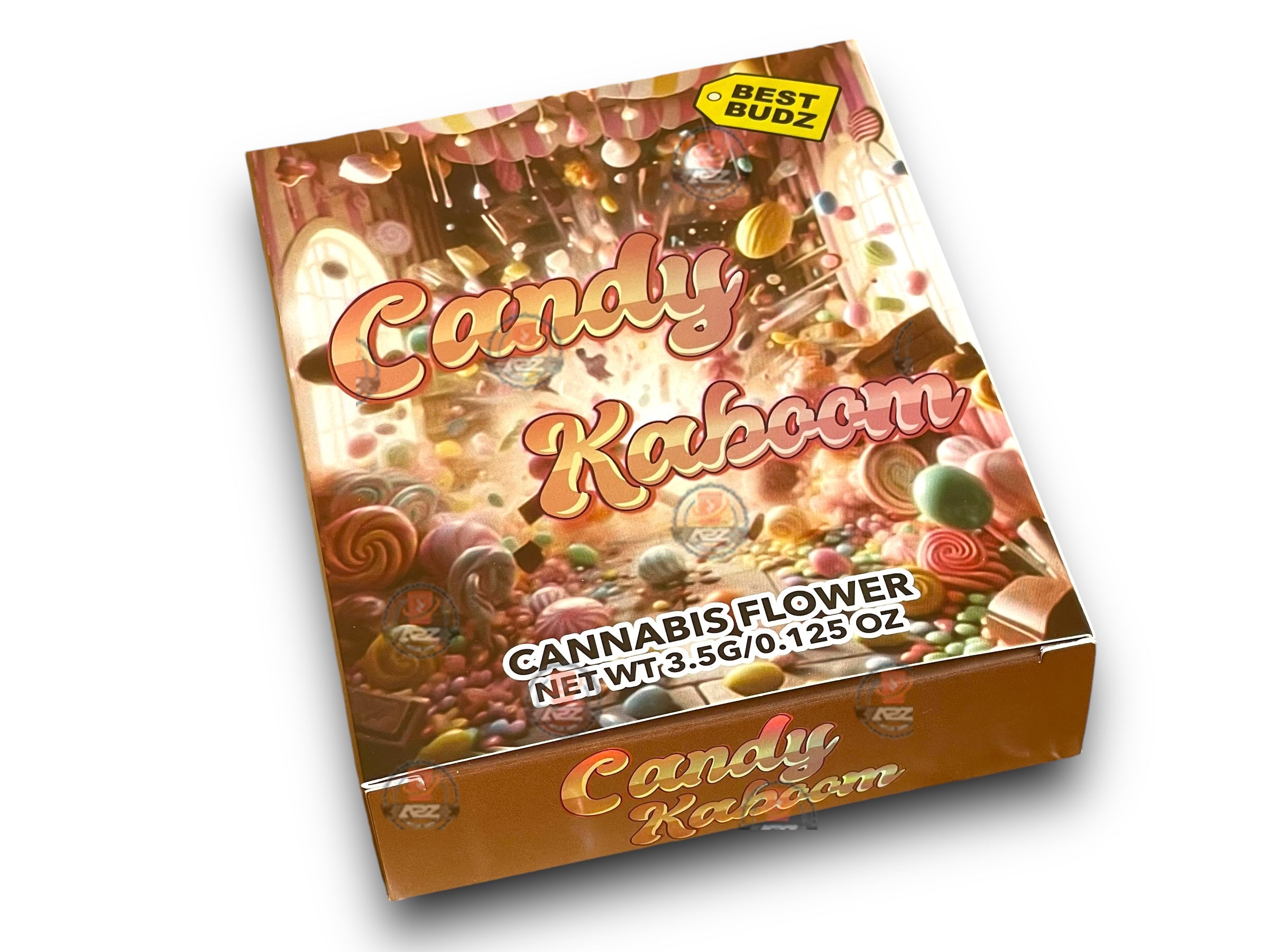 Best Budz Candy Kaboom Mylar Bags with Boxes 3.5g Box Packaging Holographic