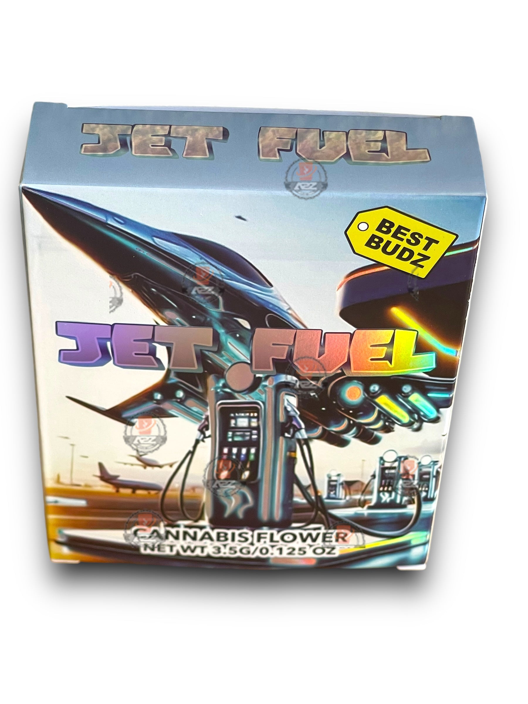 Best Budz Jet Fuel Mylar Bags with Boxes 3.5g Box Packaging Holographic