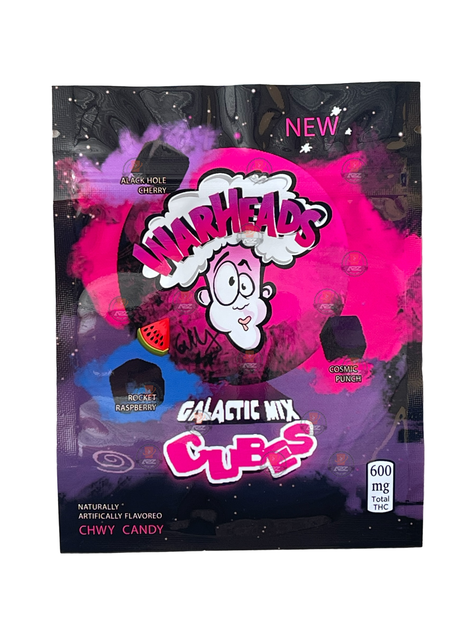 Warheads Cubes Galactic Mix 3.5g Mylar Bag