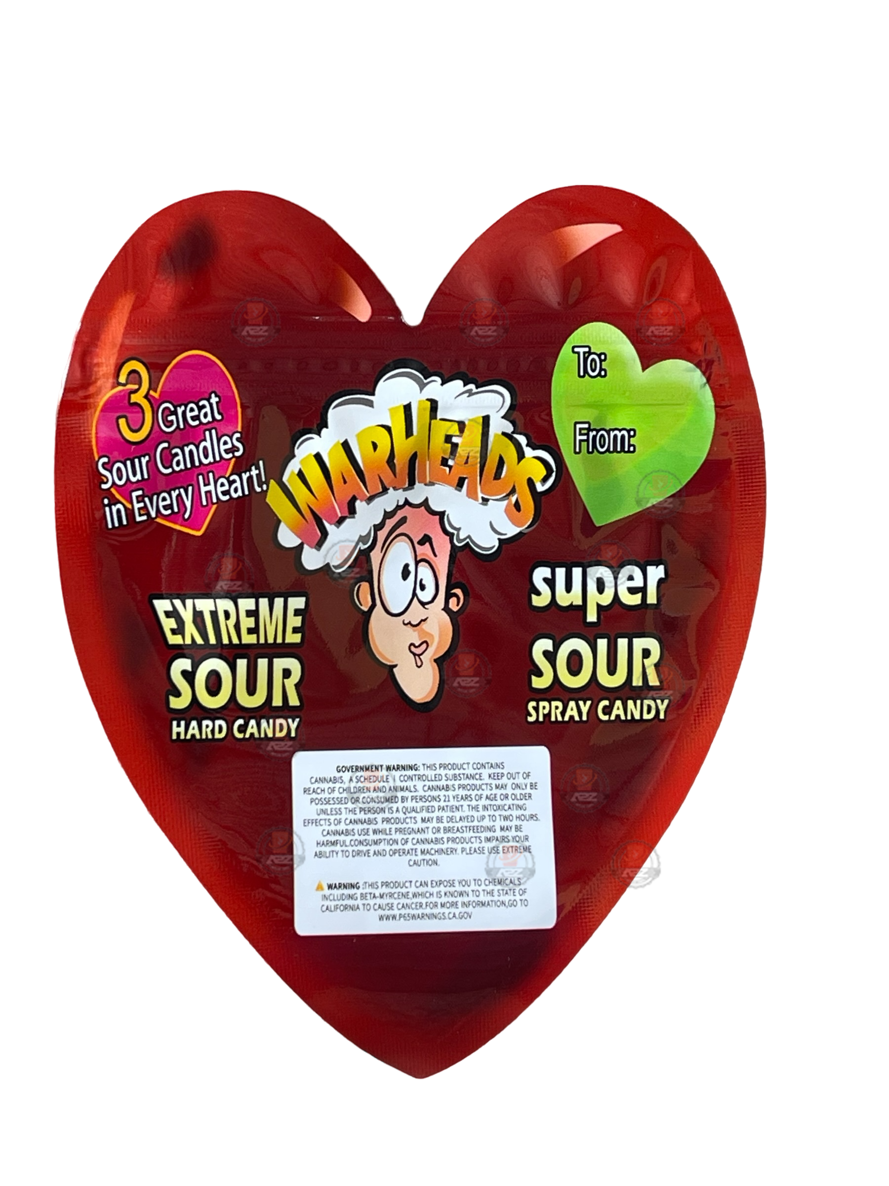 Warheads Super Sour 3.5g Mylar Bag Extreme Sour