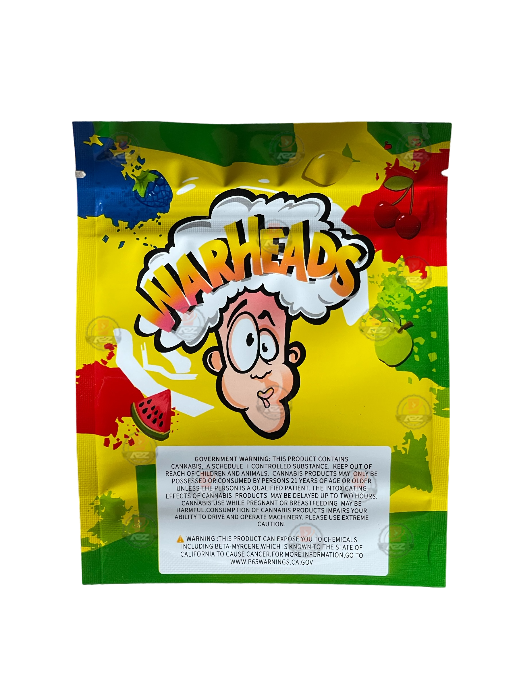 Warheads Extreme Sour 3.5g Mylar Bag