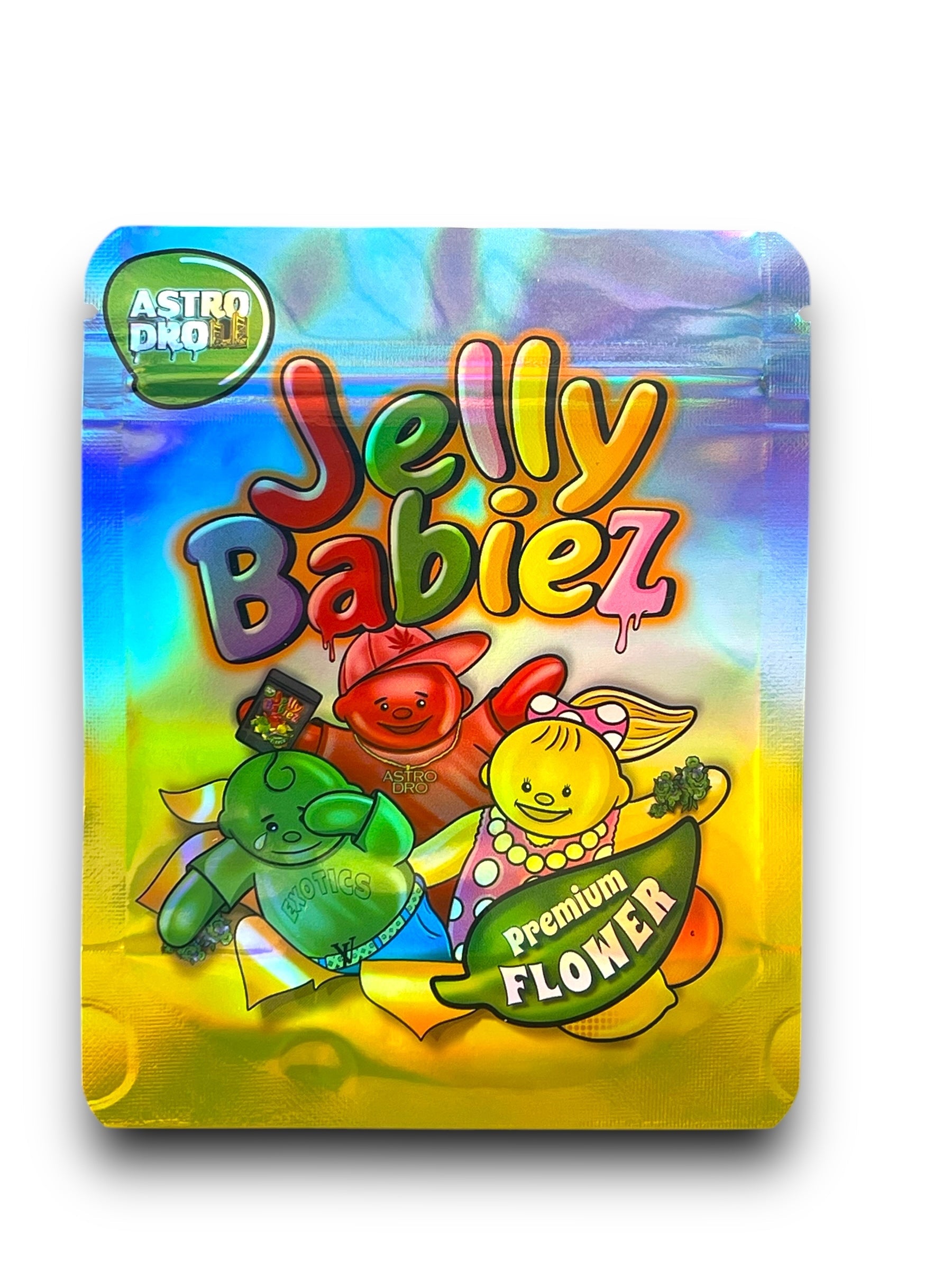 Jelly Babiez Mylar Bags 3.5g Holographic