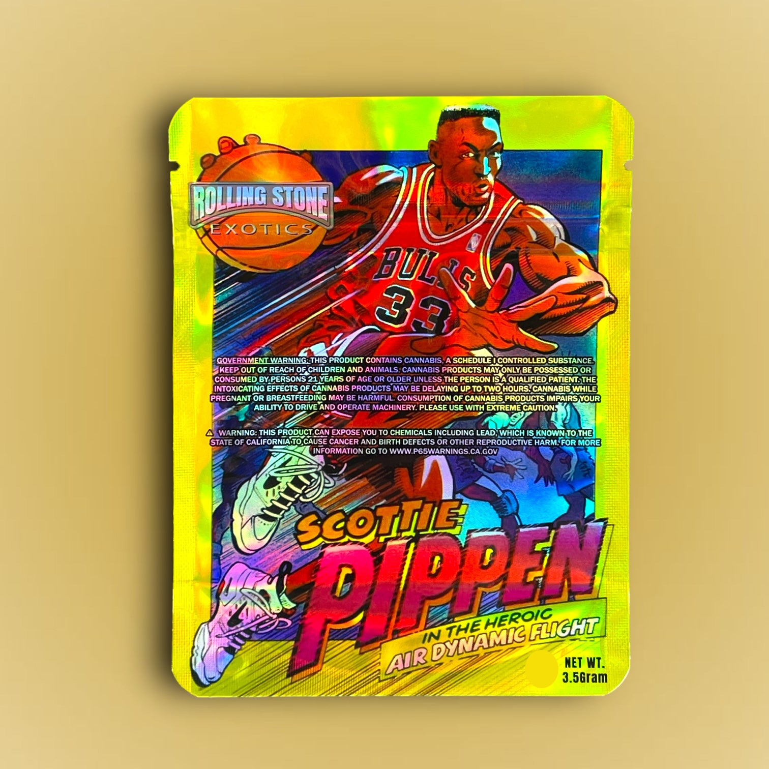 Scotti Pippen 3.5G Mylar Bags-Rolling Stone Exotics