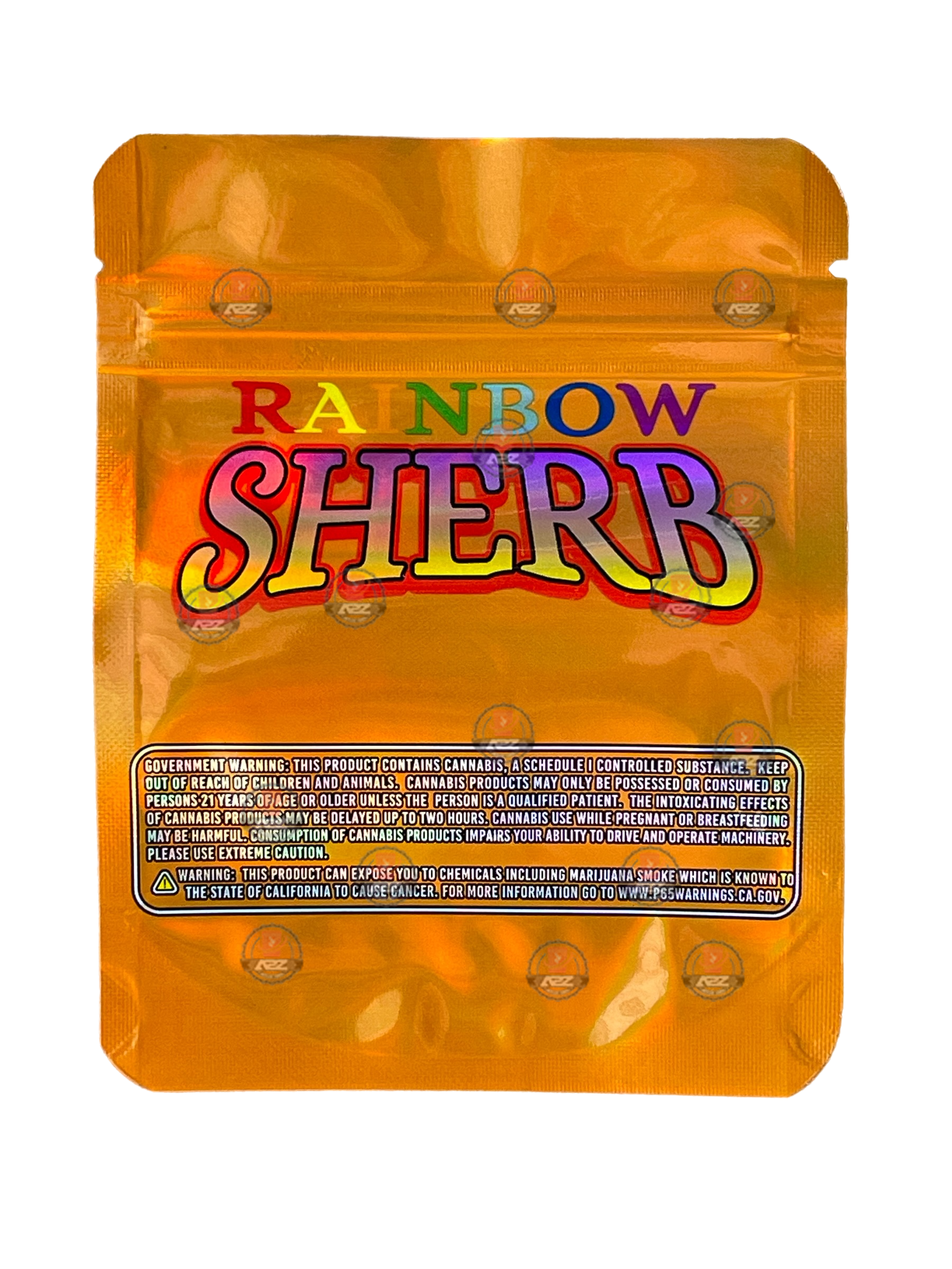 Rainbow Sherb 3.5g Mylar Bag Holographic