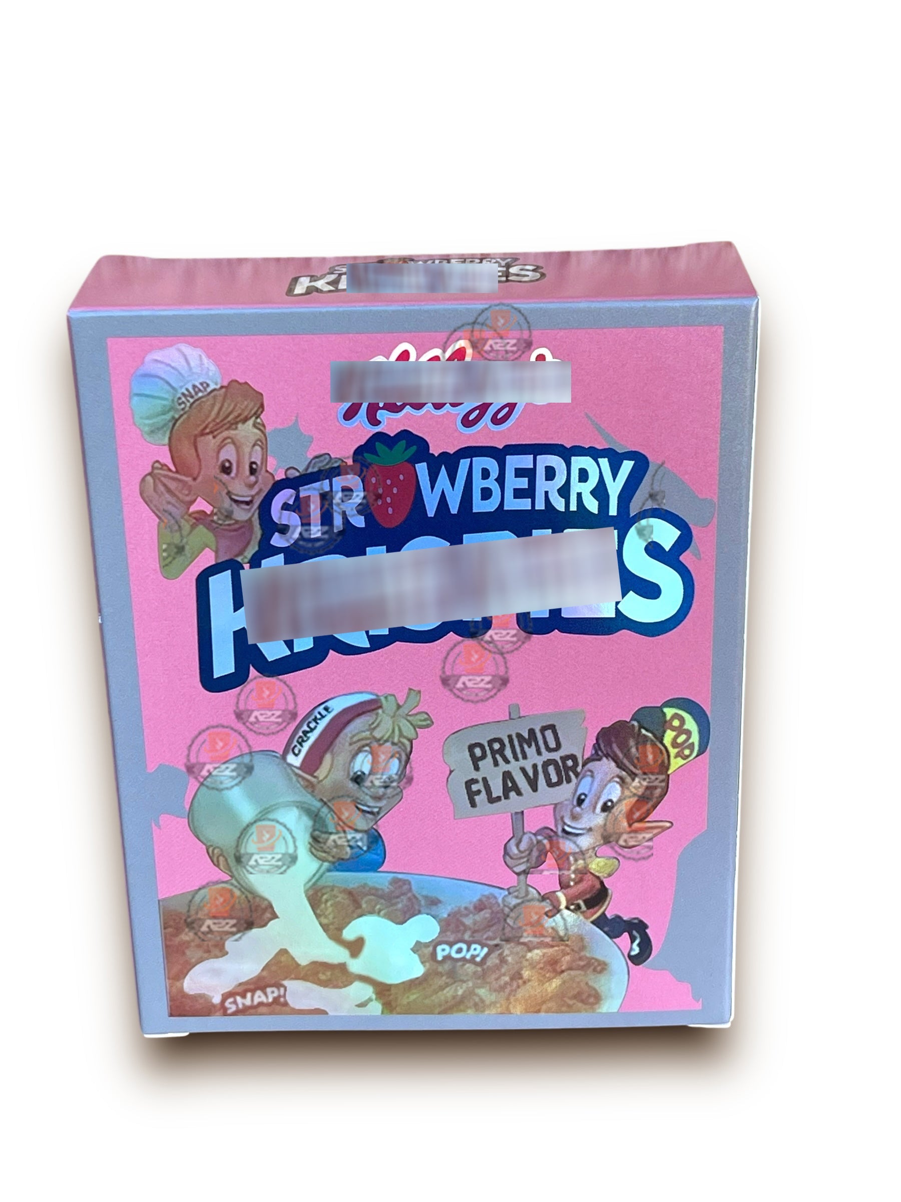 Strawberry Mylar Bags with Boxes 3.5g Box Packaging Holographic