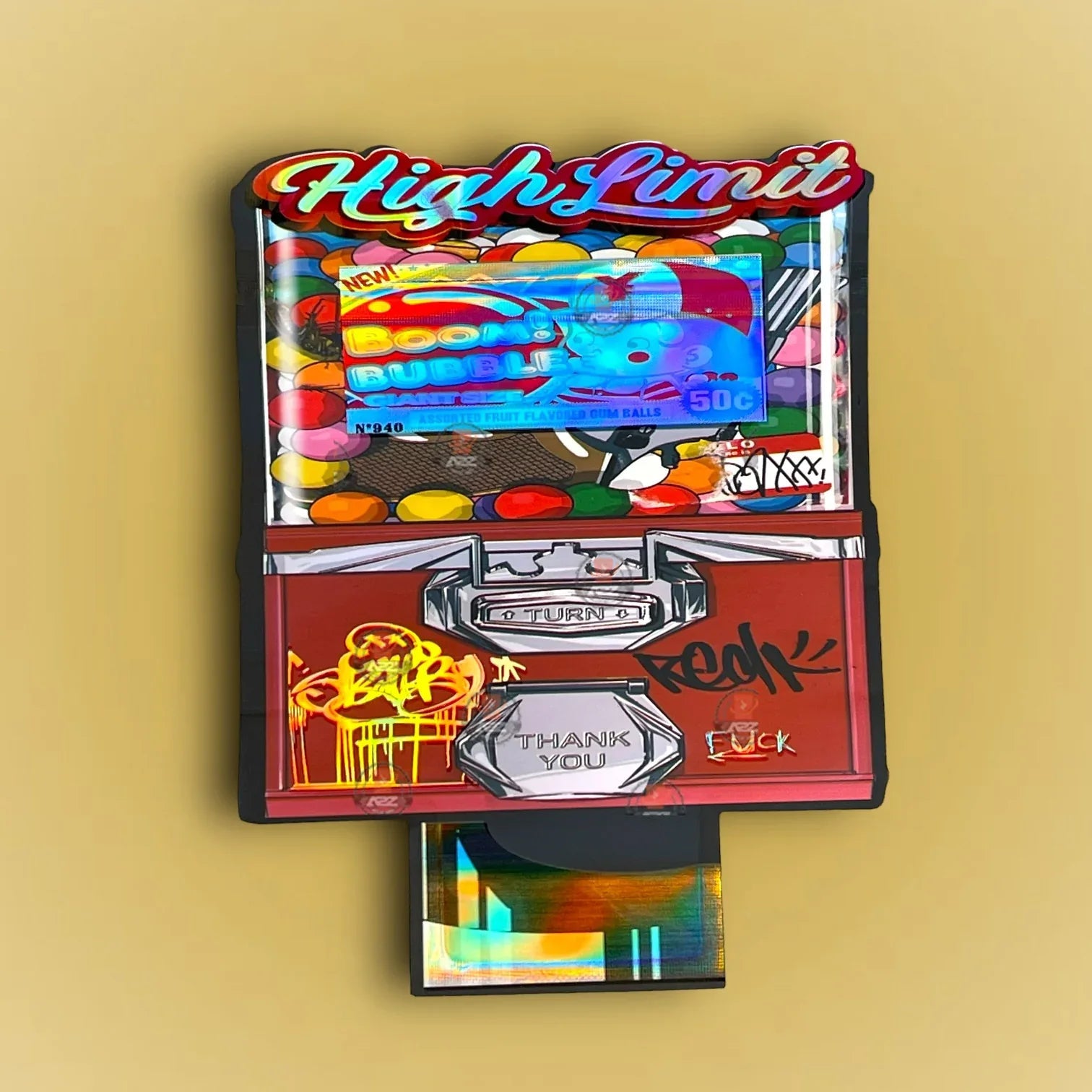 Boom Bubble 3.5G Mylar Bags-High Limit - Black Unicorn Hub