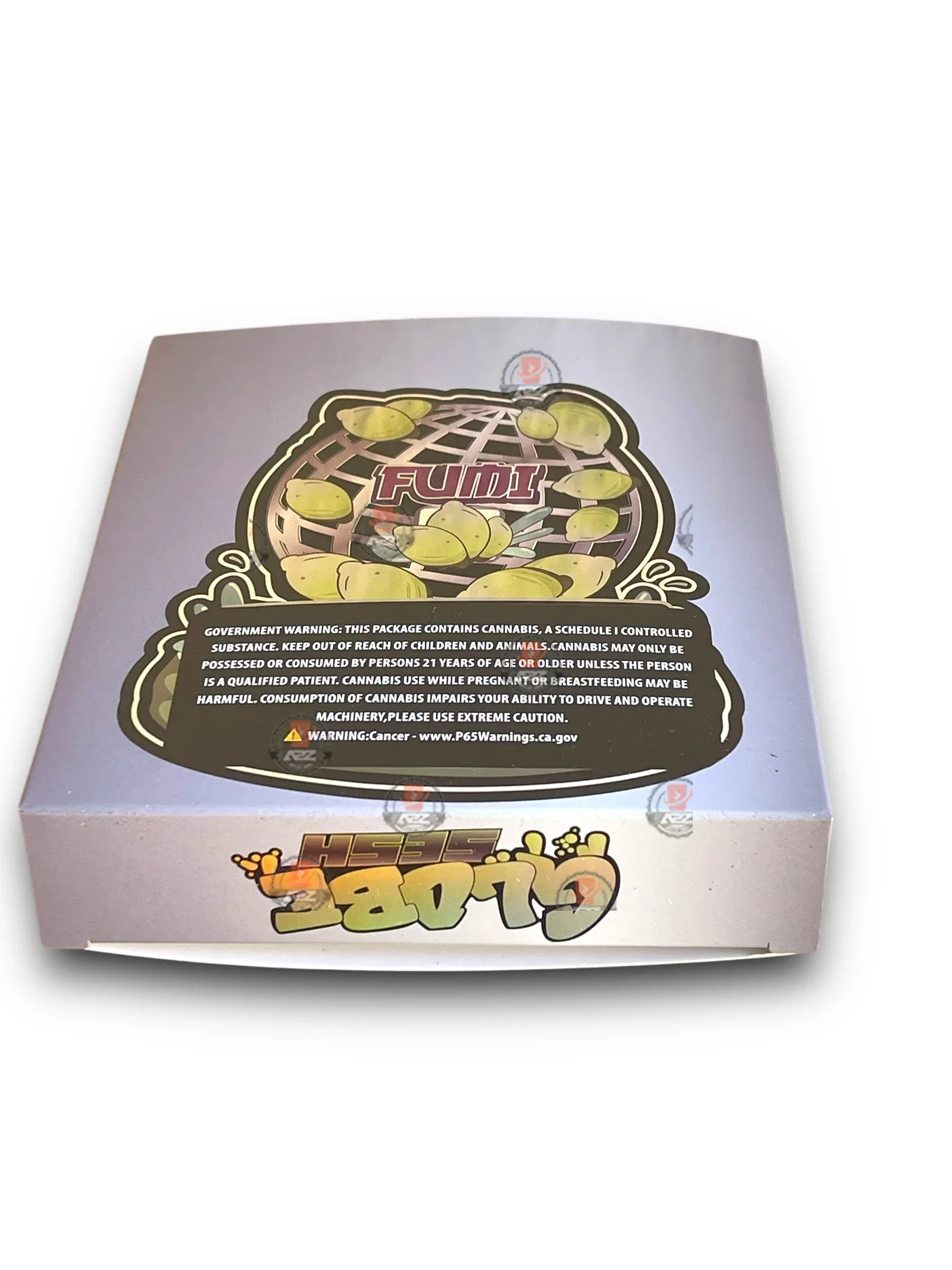 Fumi Globe Sesh Mylar Bags with Boxes 3.5g Box Packaging Holographic - Black Unicorn Hub