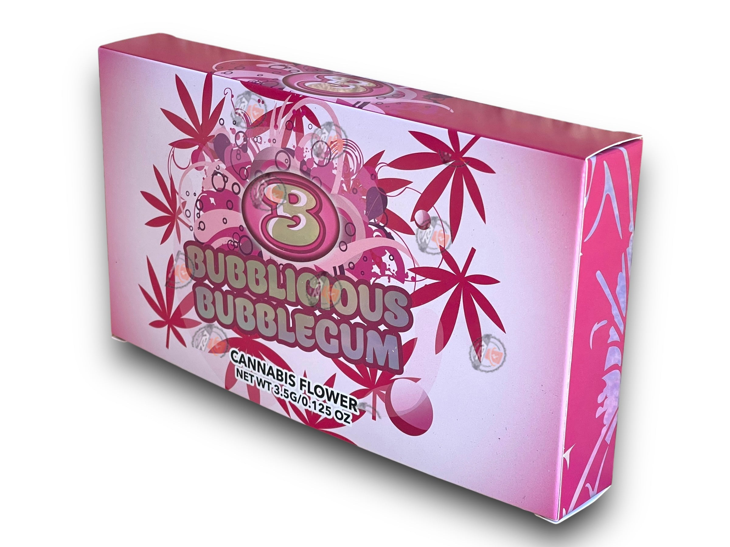 Bubblicious Bubblegum Mylar Bags with Boxes 3.5g Box Packaging Holographic