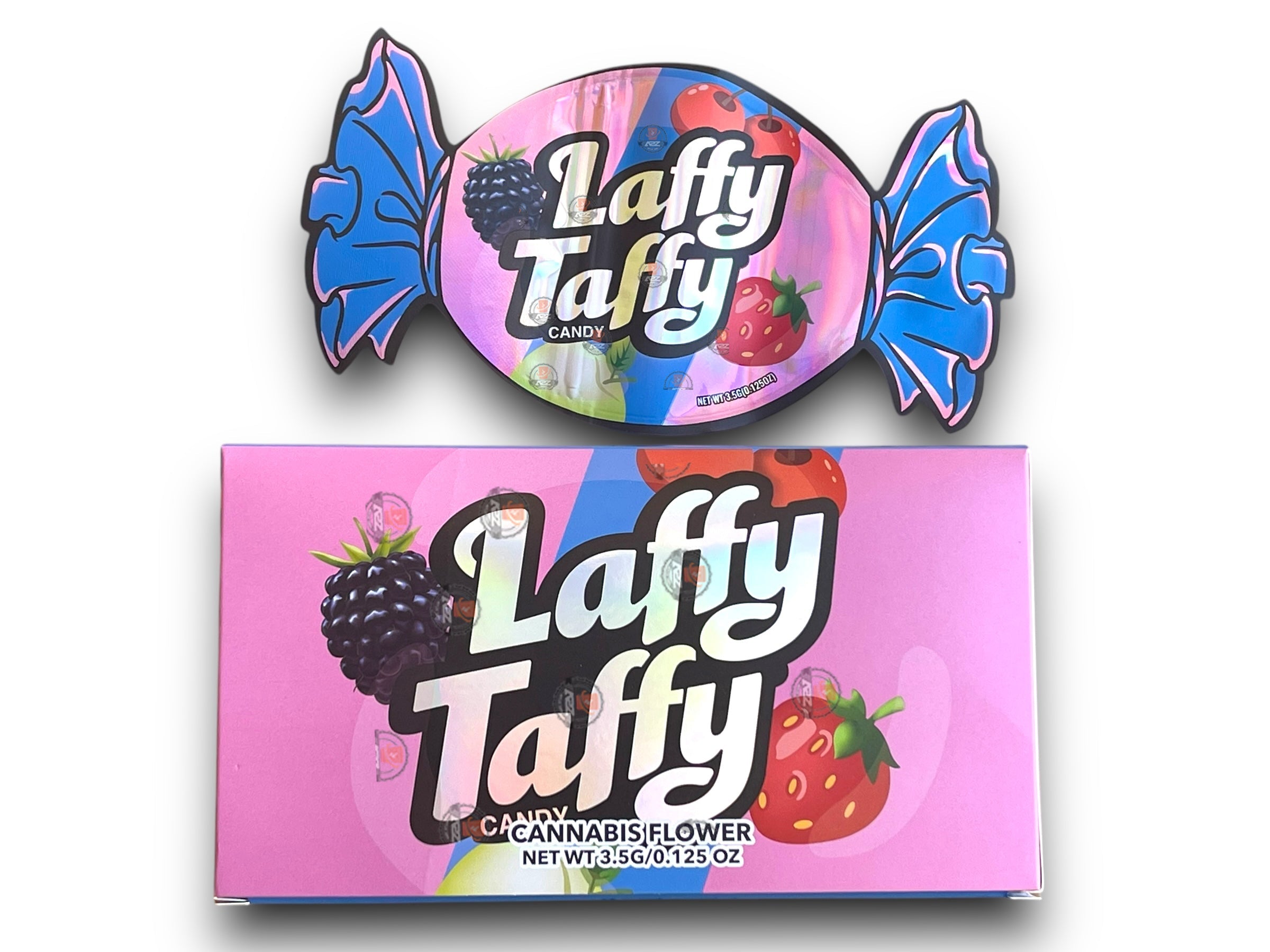 Laffy Taffy Candy Mylar Bags with Boxes 3.5g Box Packaging Holographic