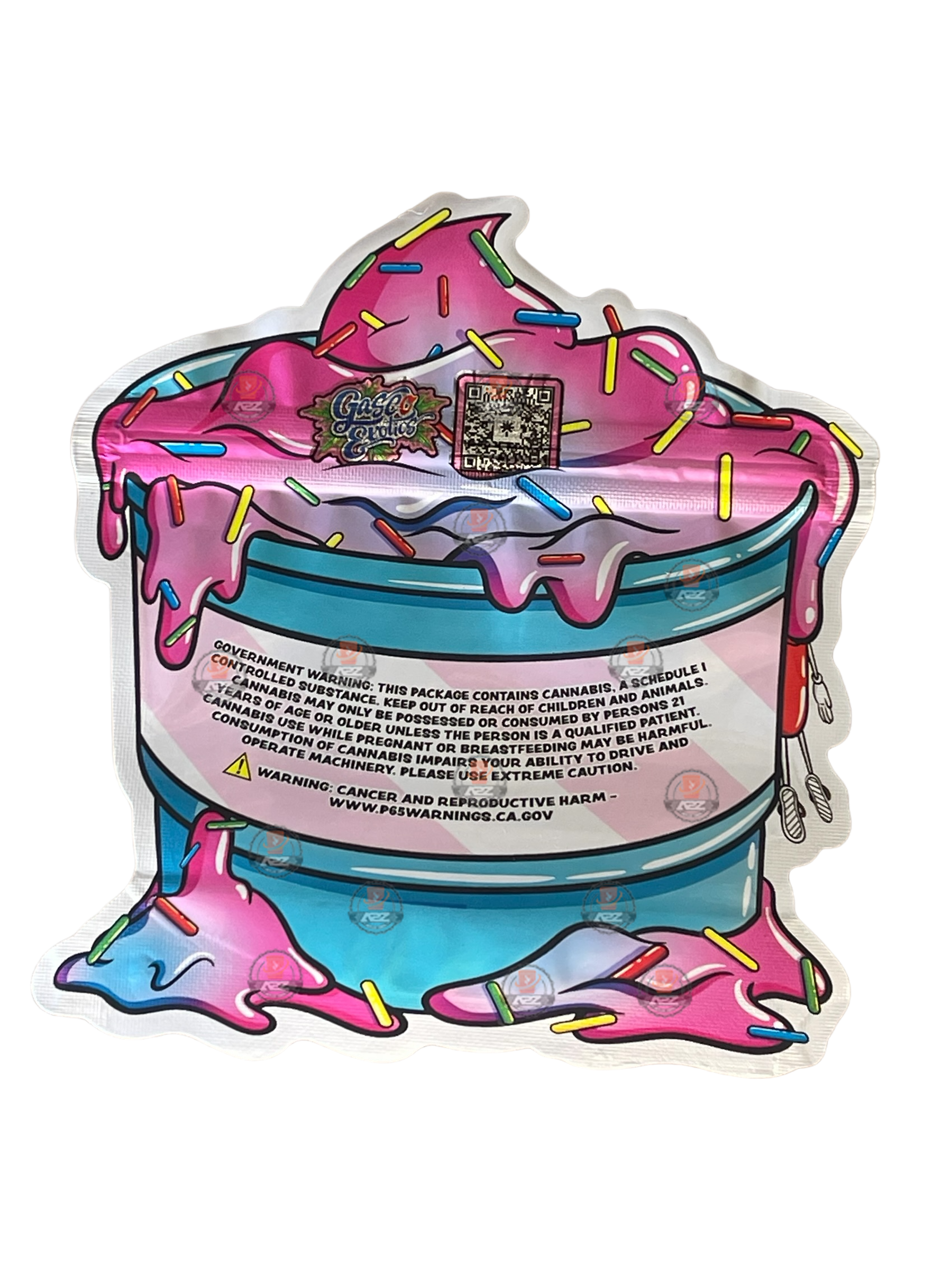 Sprinklins 3.5g Mylar Bag Cut Out-Holographic Gasco Exotics