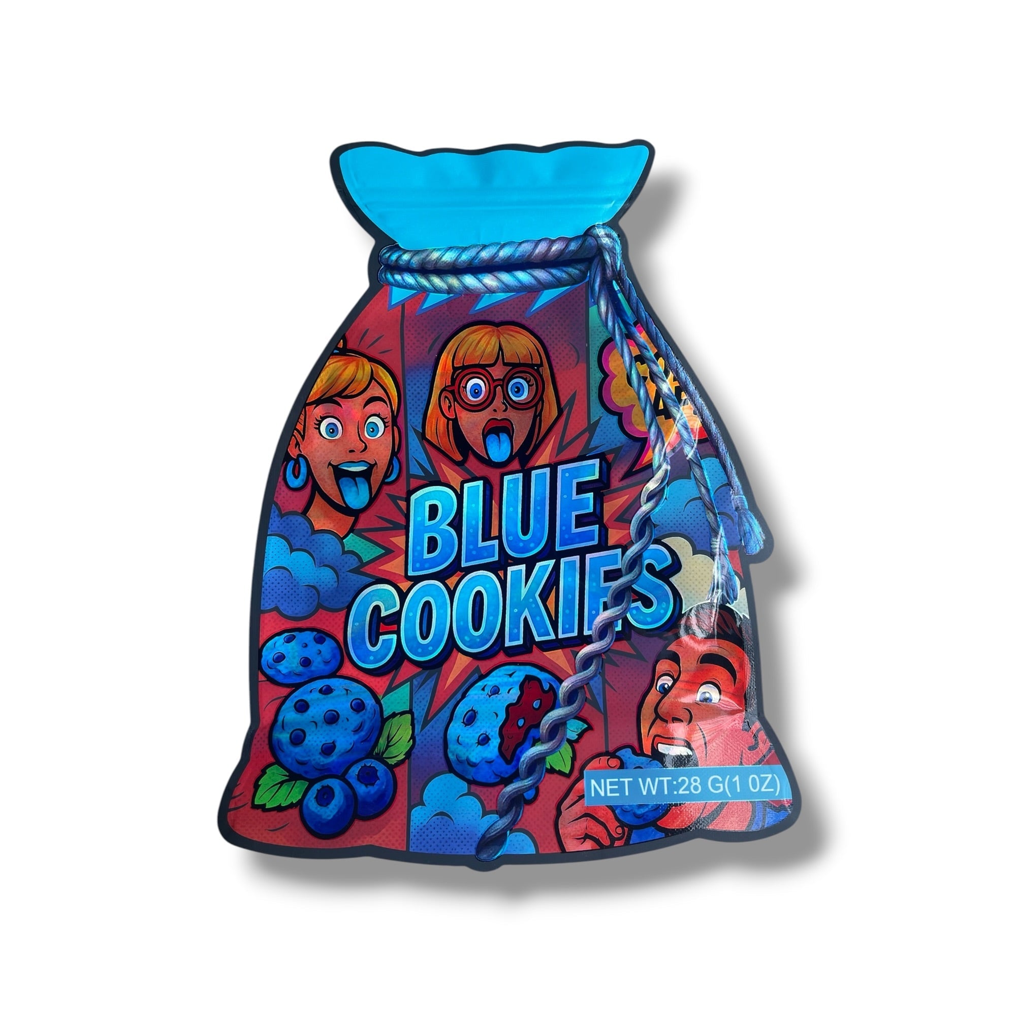 Blue Cookies 1 OZ  28G empty Mylar bag 1 ounce (50 Count)